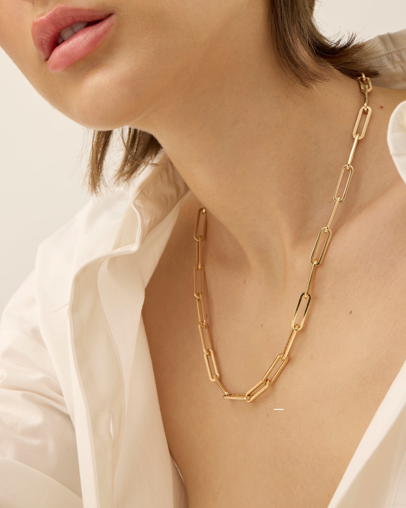 Jenny Bird Canada Andi Slim Gold Link Chain Necklace For Women