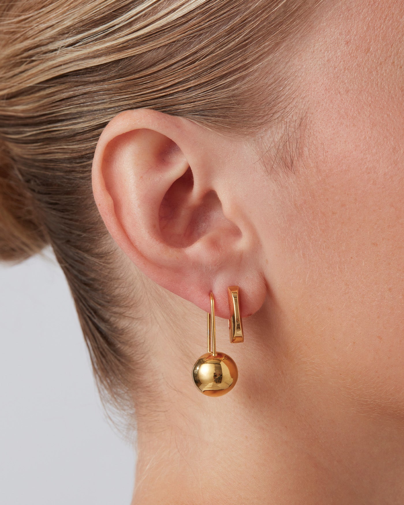 Jenny Bird Canada Celeste Gold Hinged Drop Earrings For Women