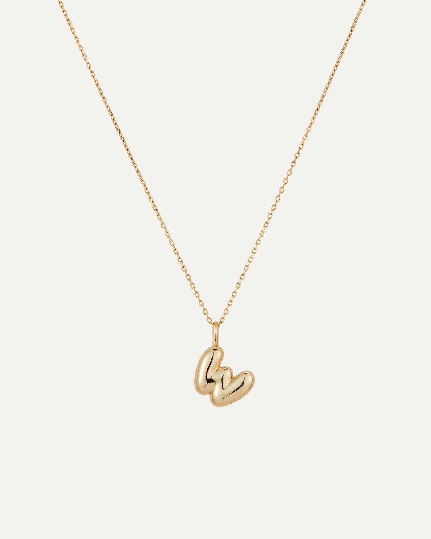 14K Gold Bubble Letter Necklace W JENNY BIRD Canada - Main Image