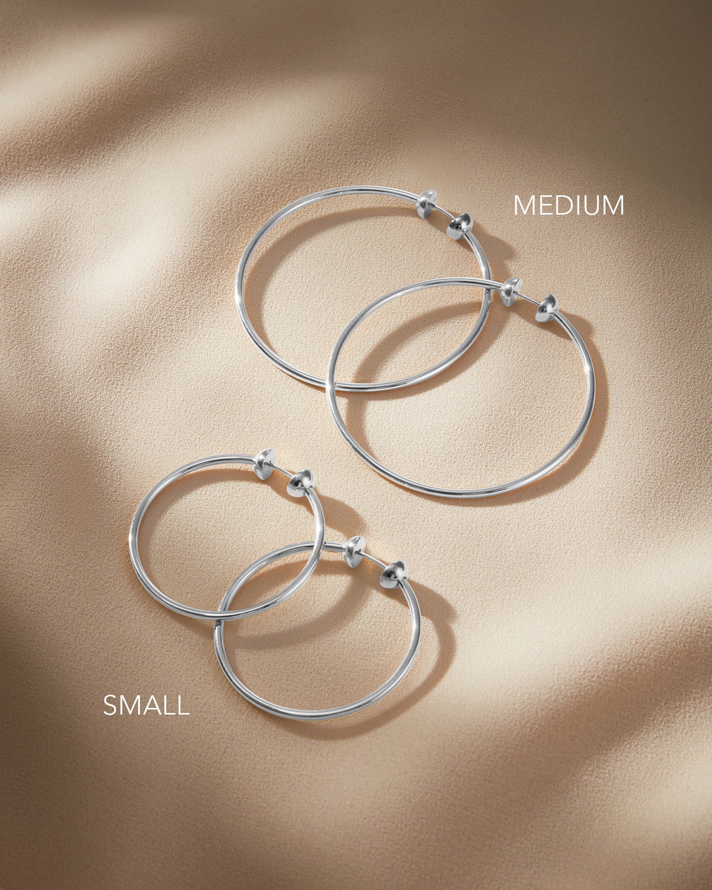 Jenny Bird Canada Icon Small Waterproof Silver Hoop Earrings For Women