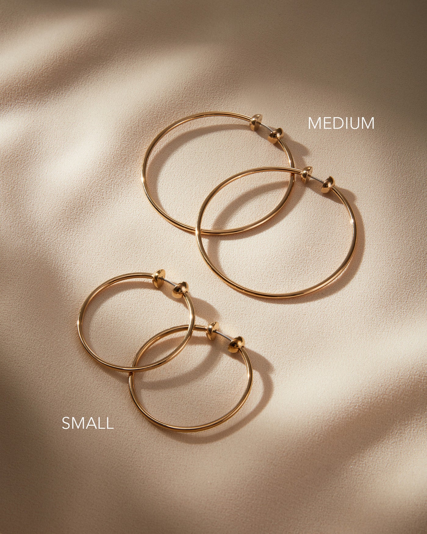 Jenny Bird Canada Icon Medium Waterproof Gold Hoop Earrings For Women