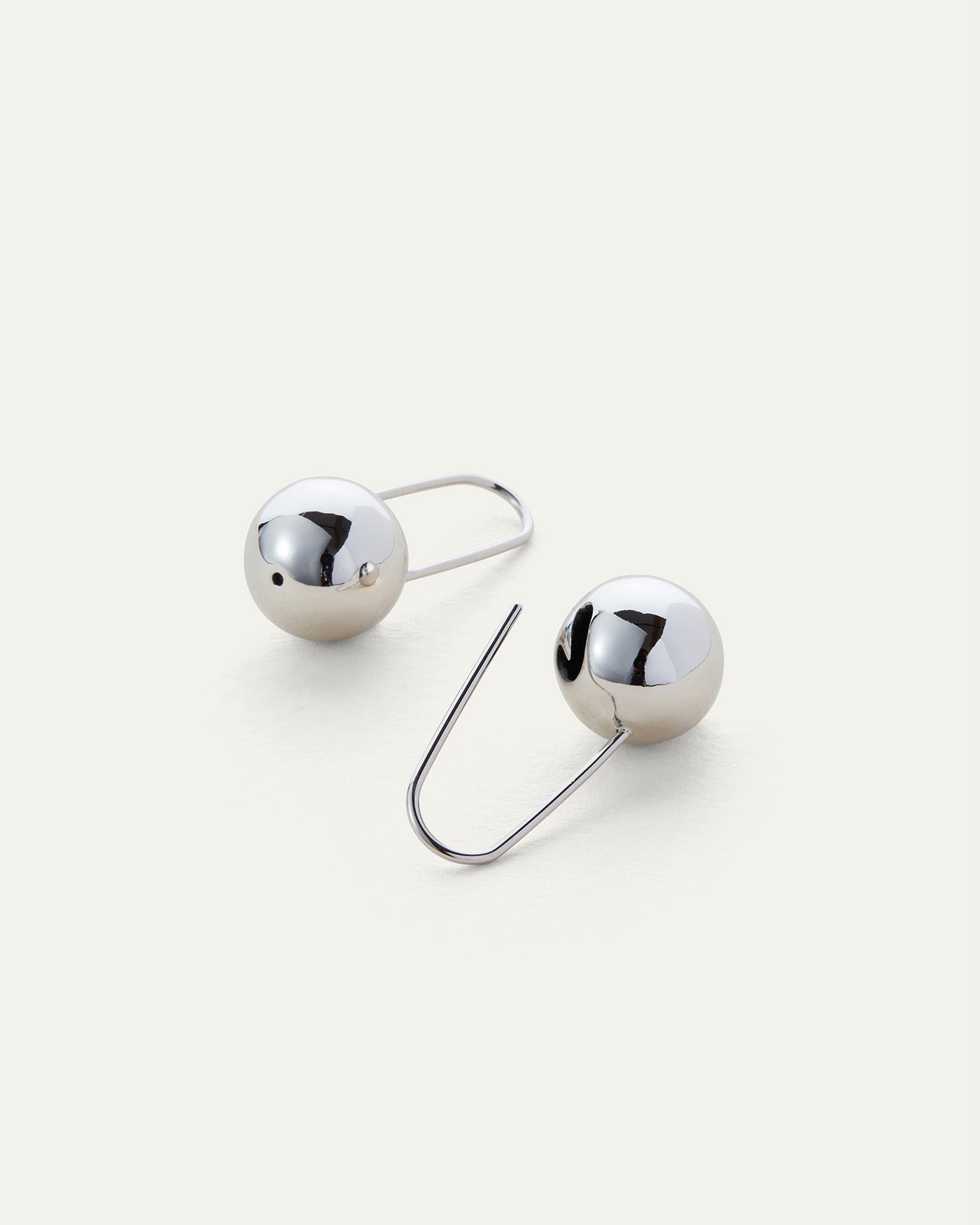 Jenny Bird Canada Celeste Silver Hinged Drop Earrings For Women