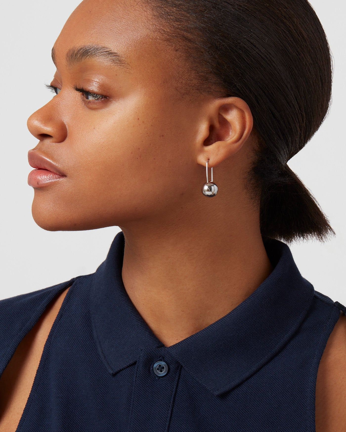 Jenny Bird Canada Celeste Silver Hinged Drop Earrings For Women