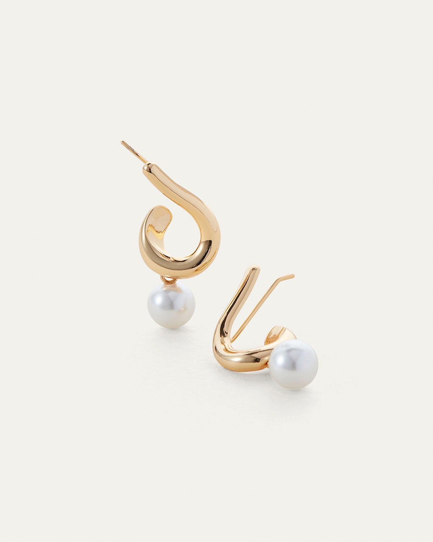 Pearl on sale crawler earrings