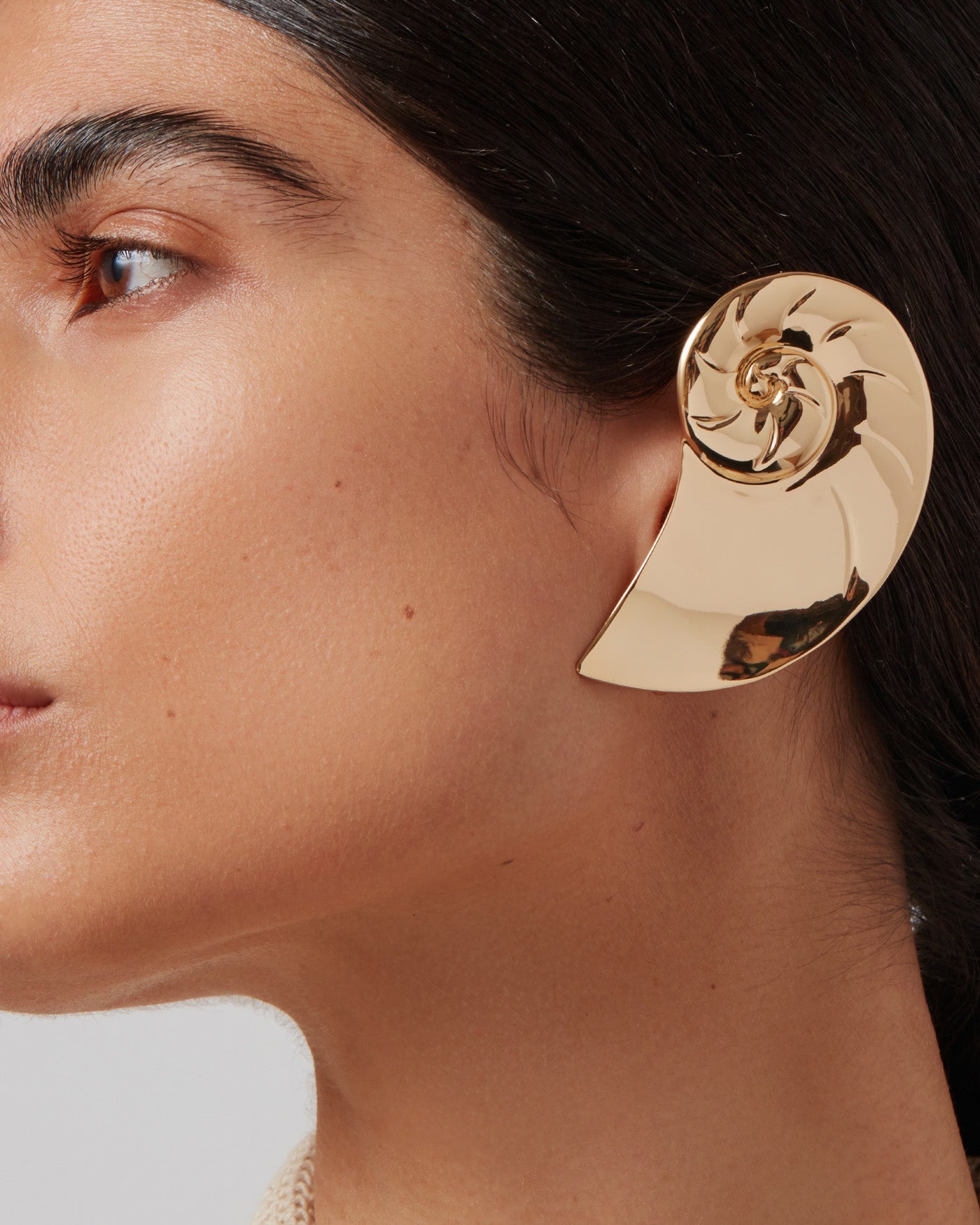 Jenny Bird Canada Statement Gold Dylan Ear Cover Earring for Women