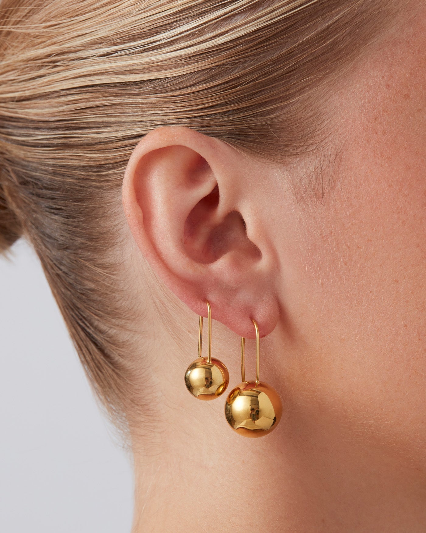 Jenny Bird Canada Celeste Mega Ball Drop Gold Earrings for Women