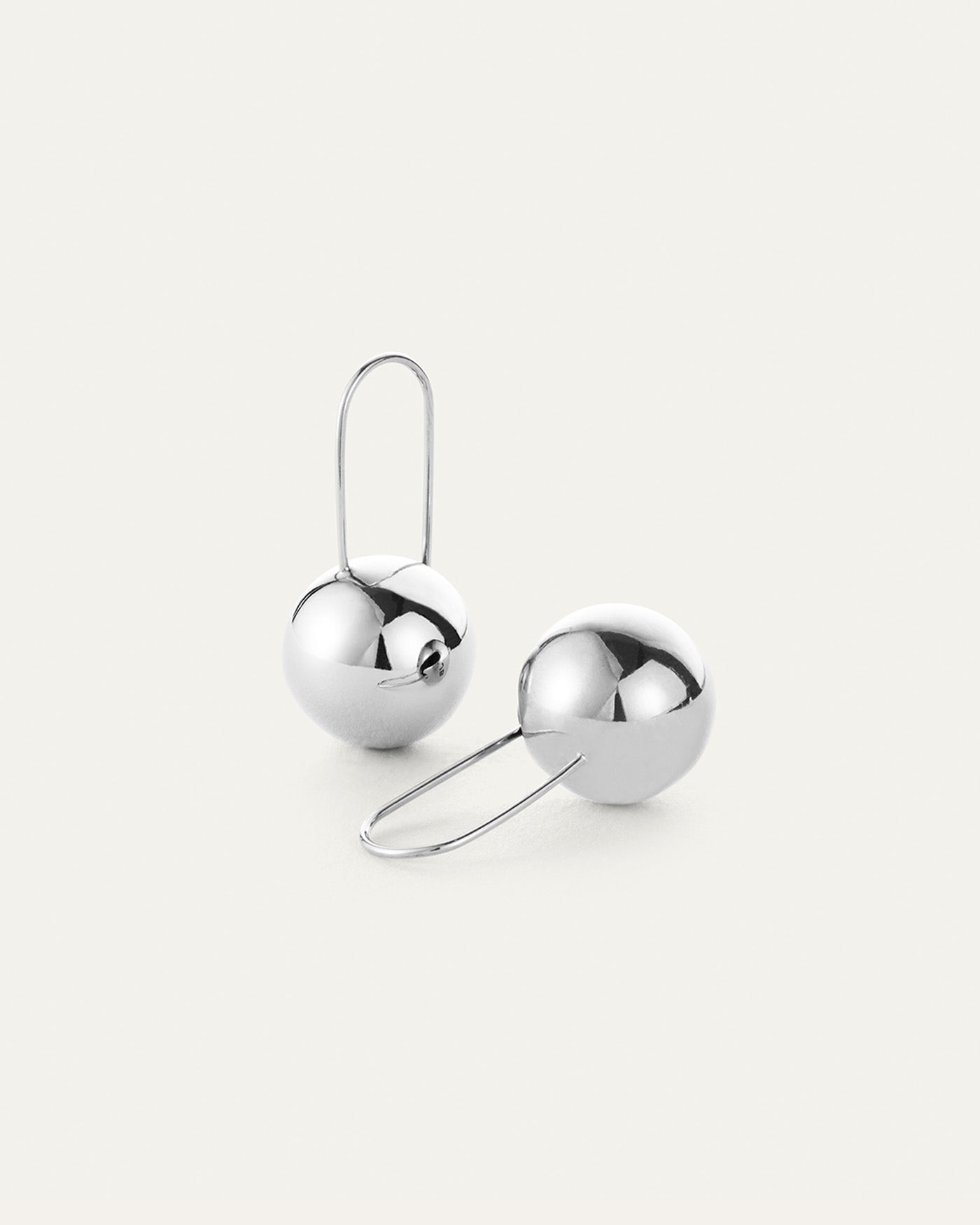 Jenny Bird Canada Celeste Mega Ball Drop Silver Earrings for Women