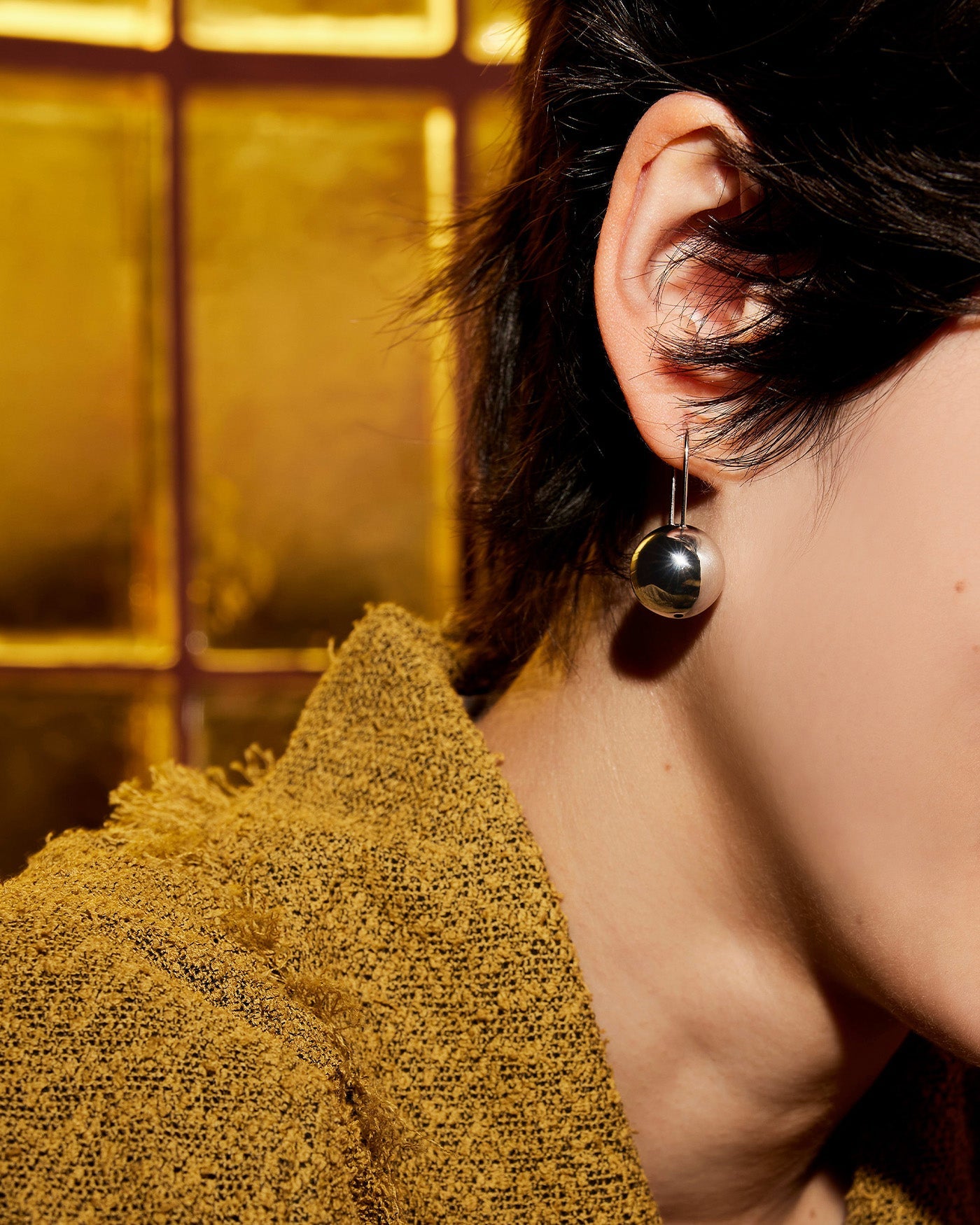 Jenny Bird Canada Celeste Mega Ball Drop Gold Earrings for Women