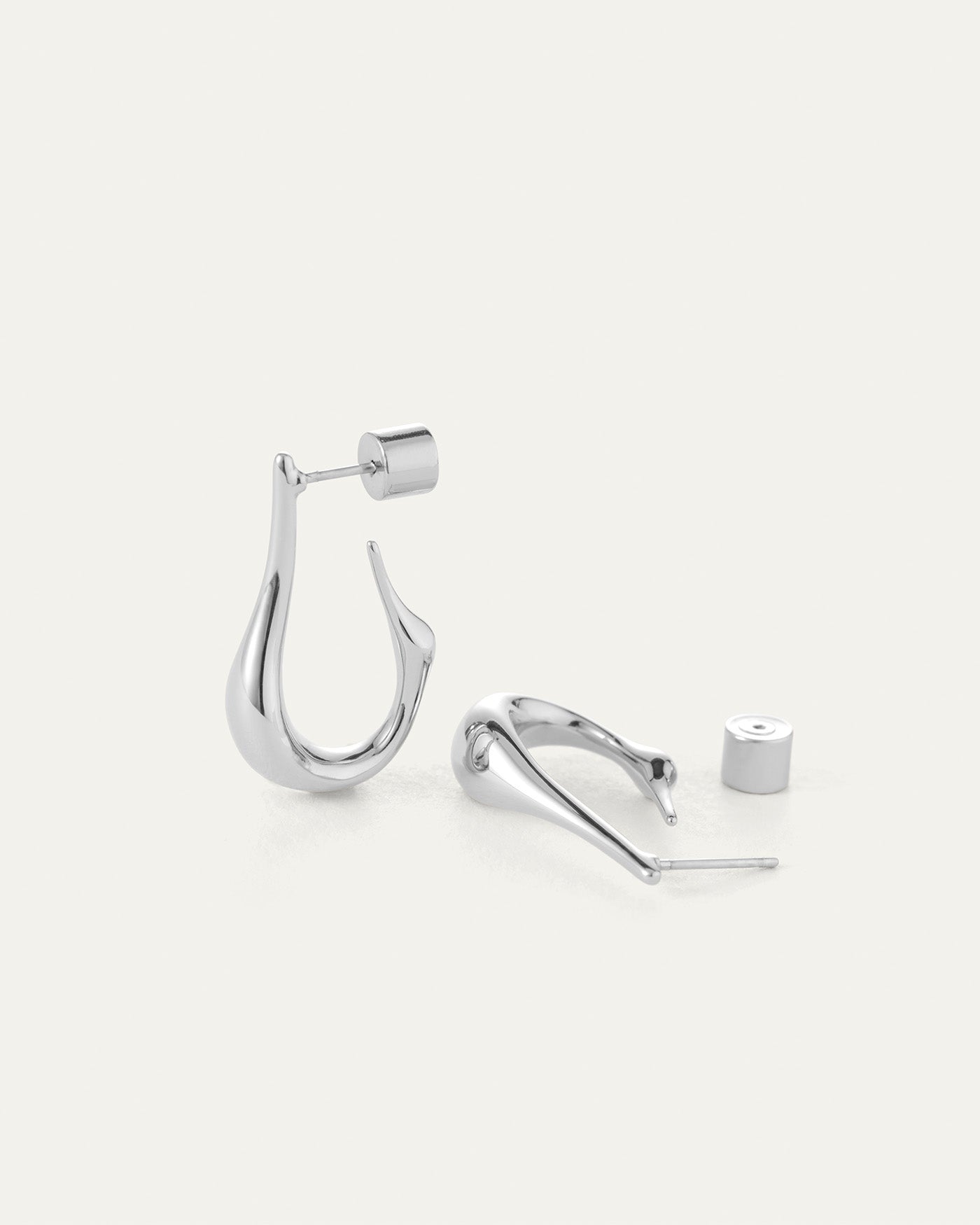 Jenny Bird Canada Colette Small Silver Hoop Earrings For Women