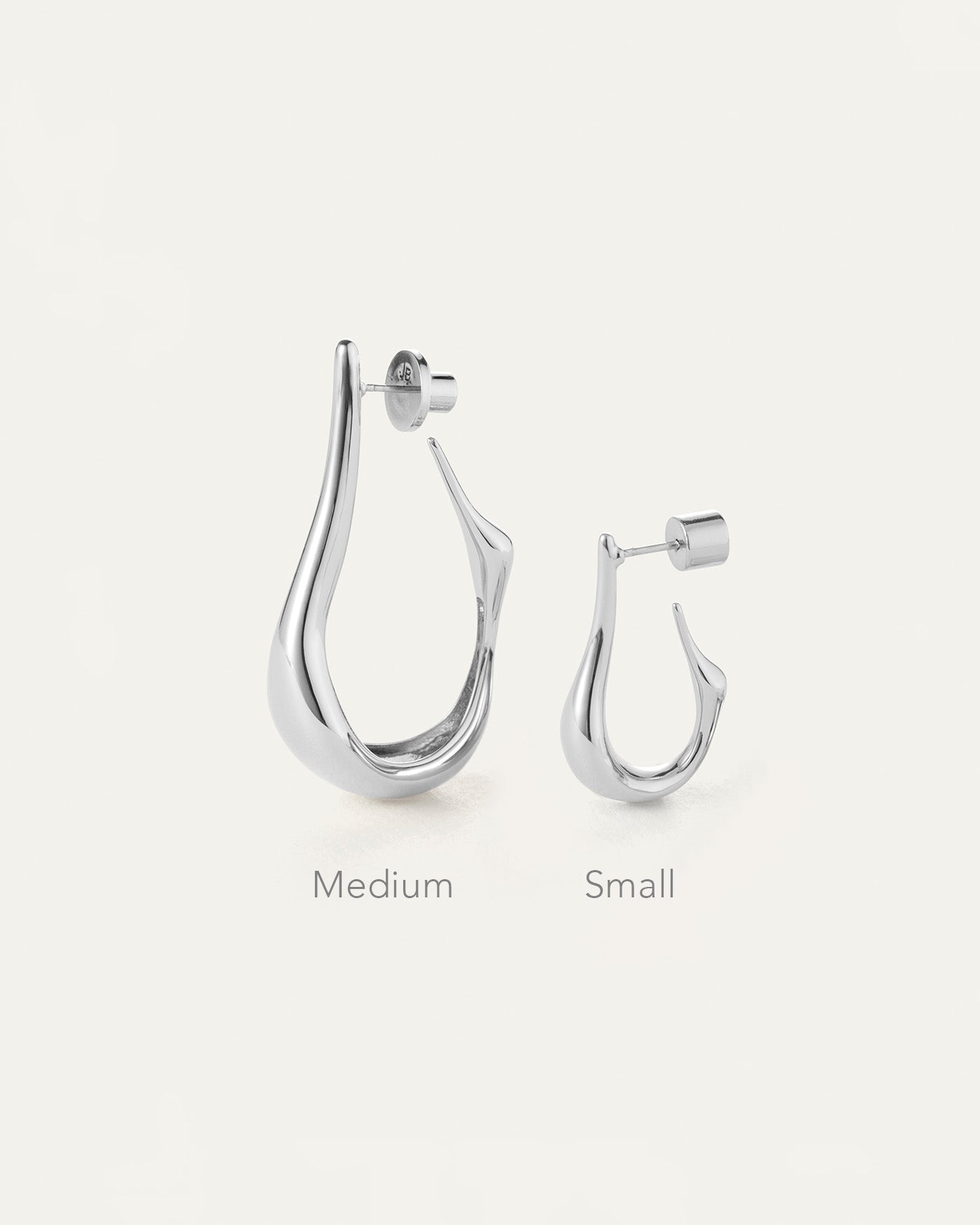 Jenny Bird Canada Colette Small Silver Hoop Earrings For Women