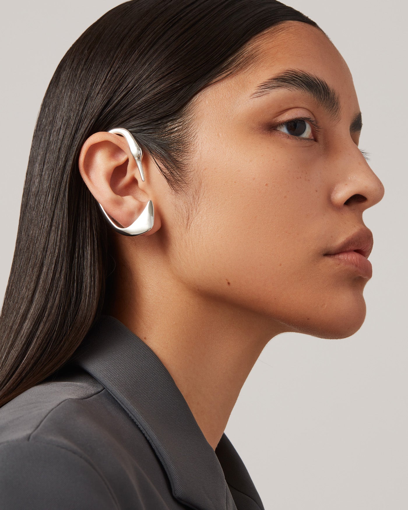 Jenny Bird Canada Lisieux Silver Gold Stud Earrings and Ear Cuff Earrings for Women