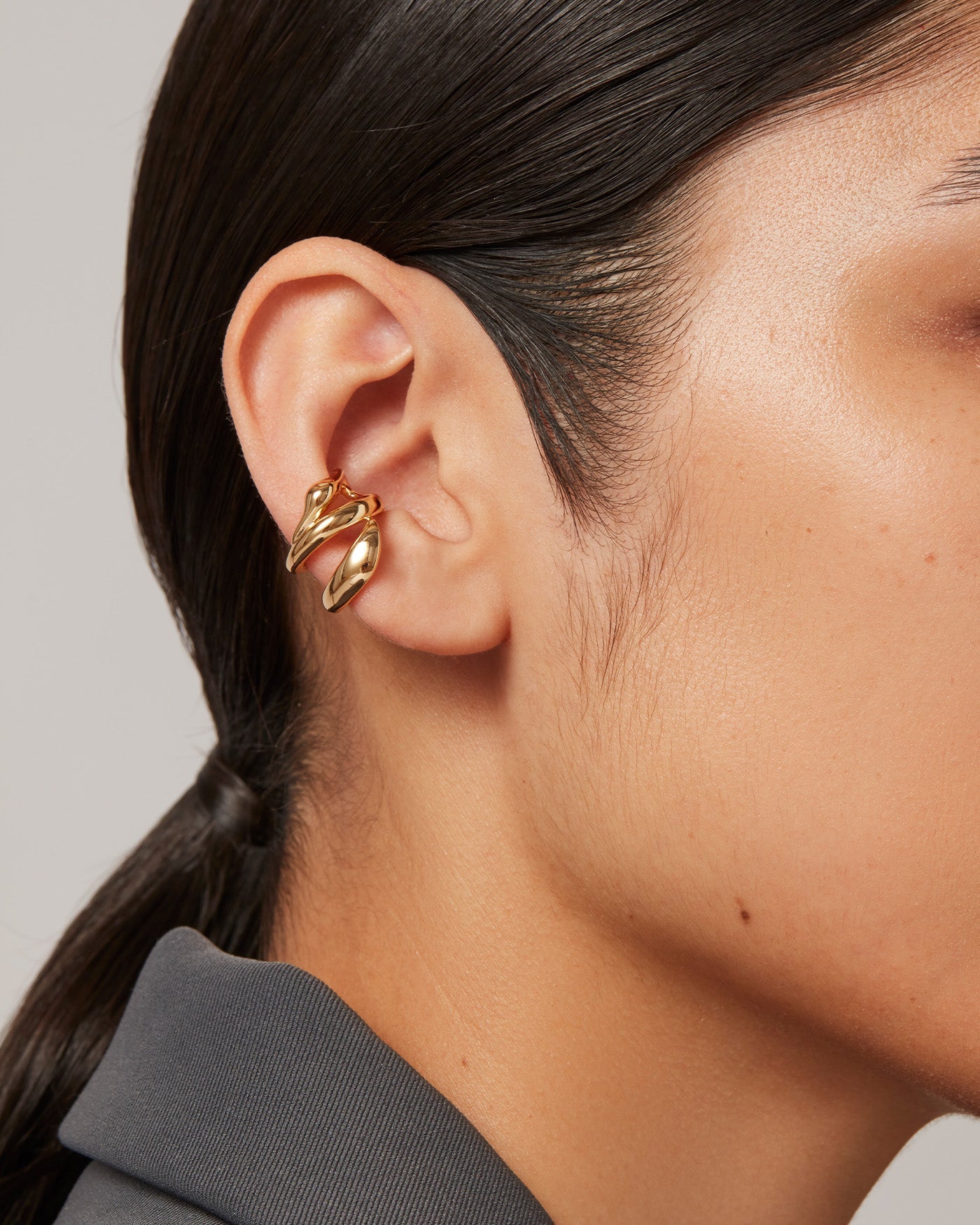 Jenny Bird Canada Colette Gold Ear Cuff Earring for Women
