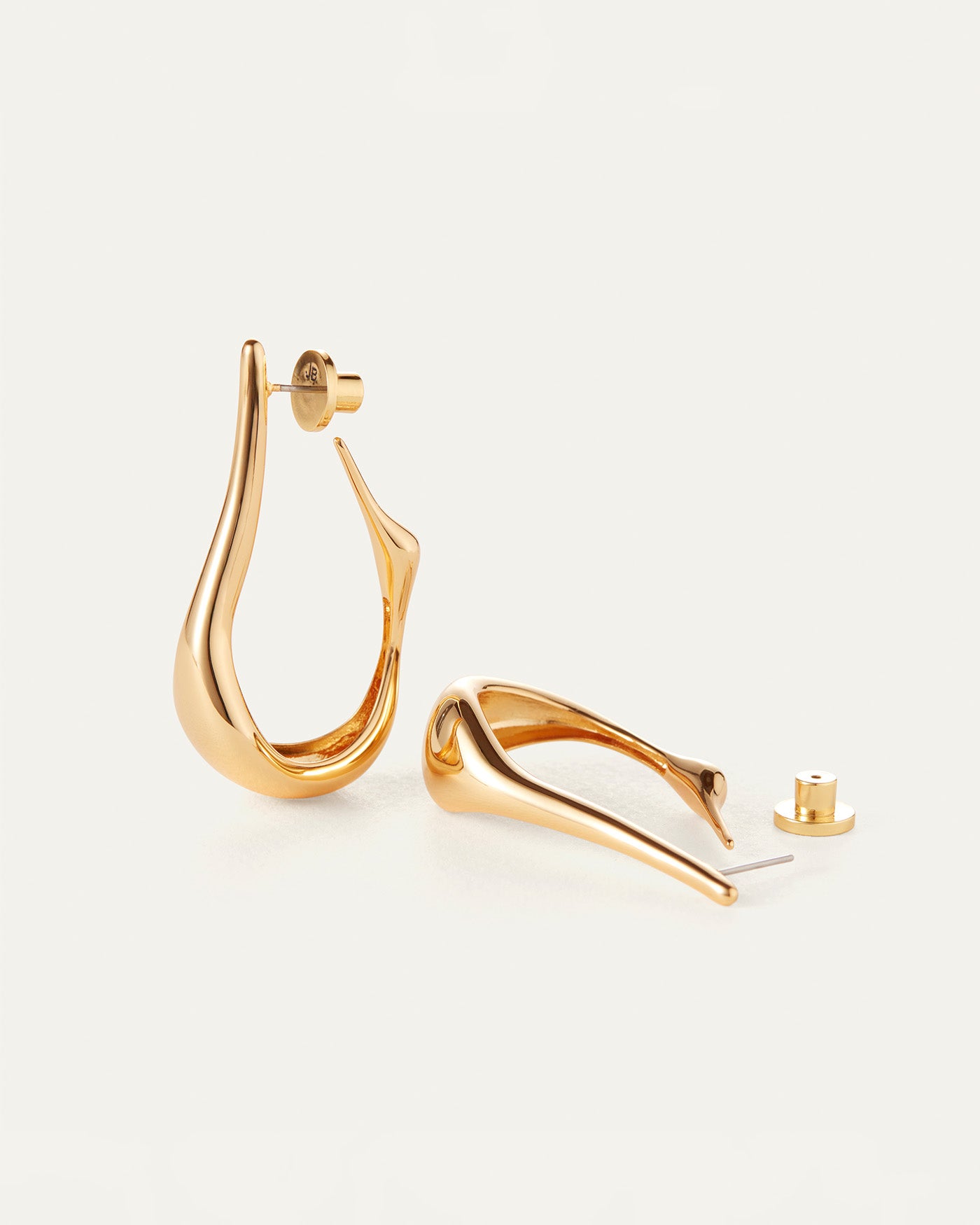 Jenny Bird Canda Gold Colette Hoops Large Size Hoop Earrings for Women