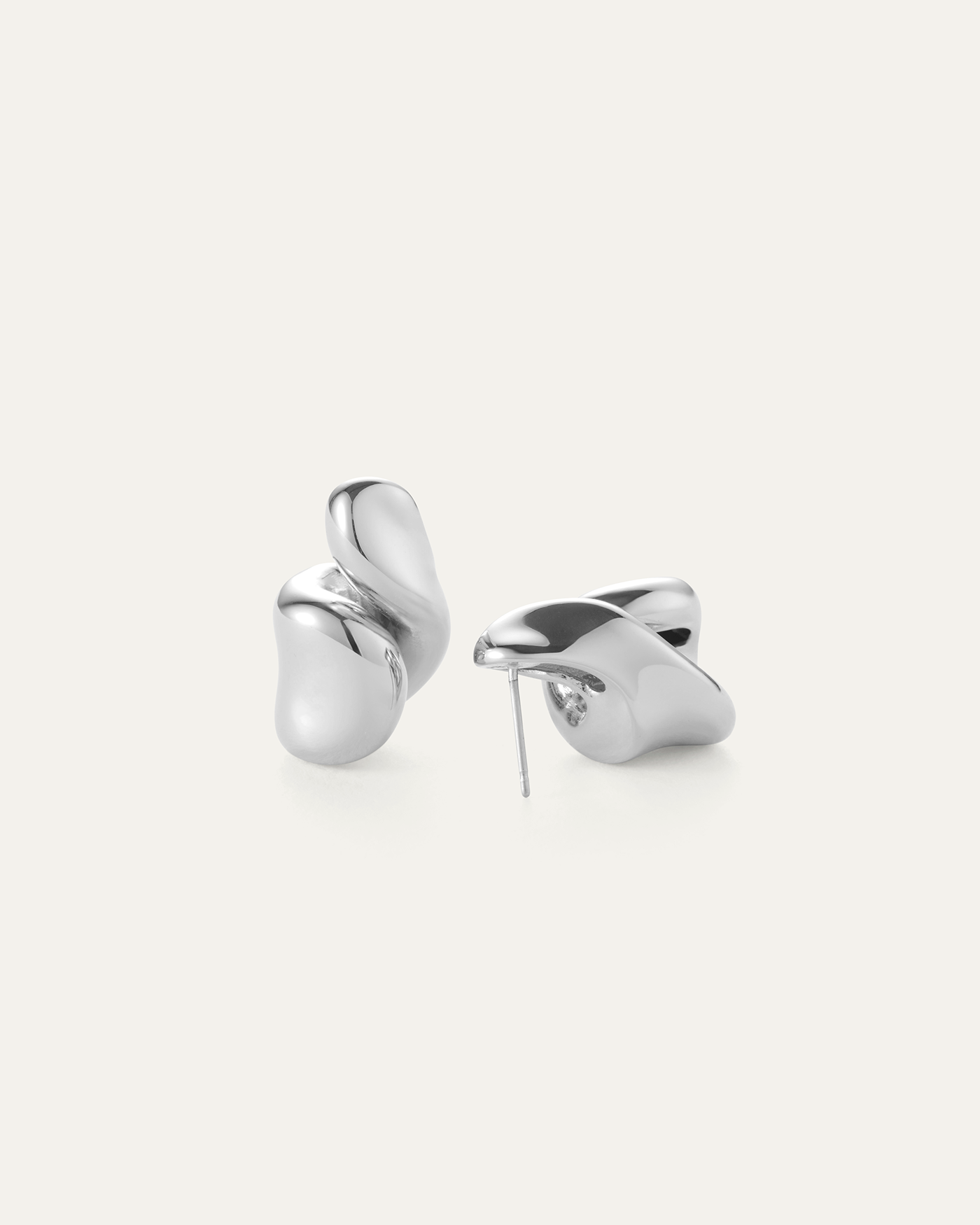Jenny Bird Canada Silver Estelle Lightweight Statement Earrings for Women