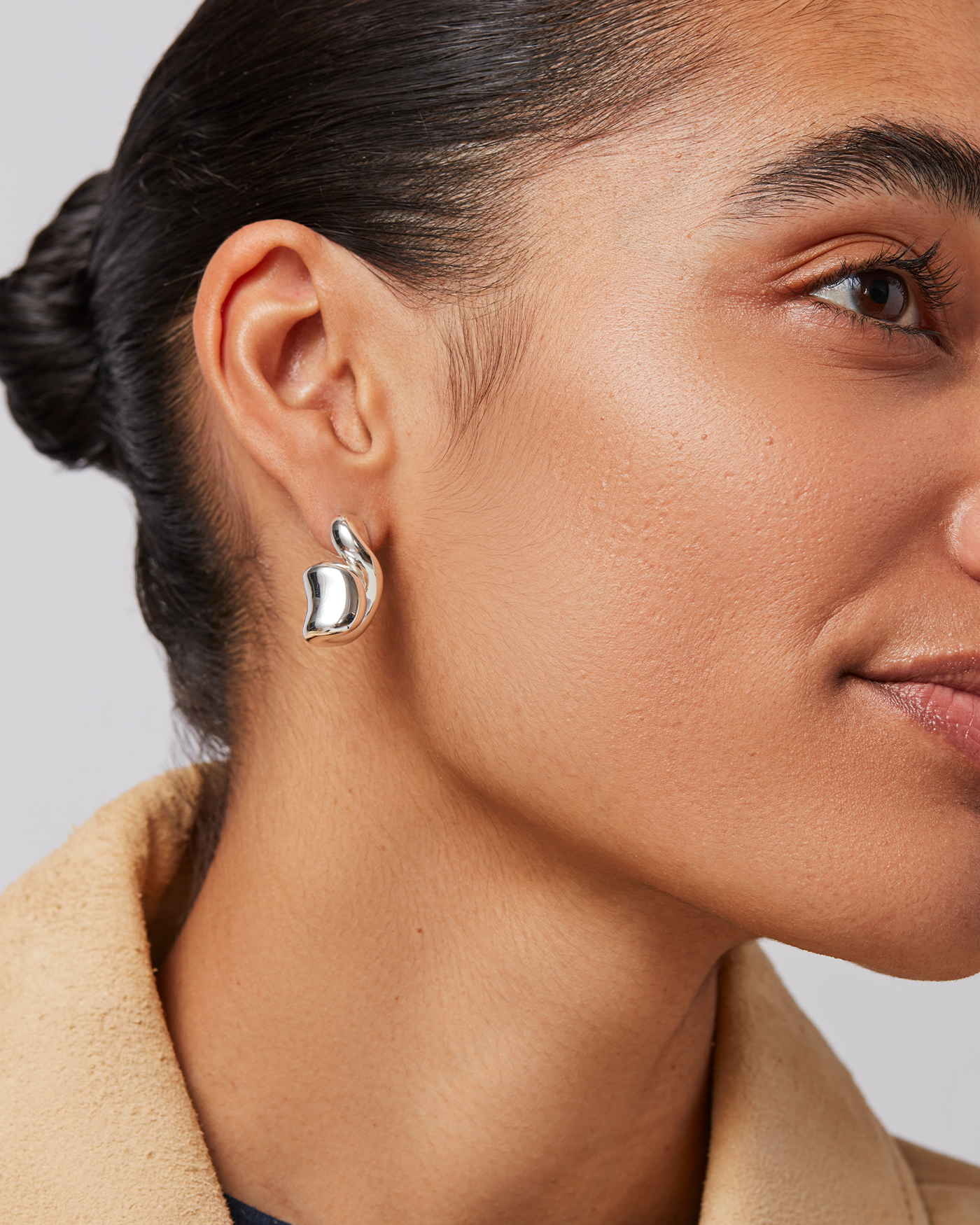 Jenny Bird Canada Silver Estelle Lightweight Statement Earrings for Women