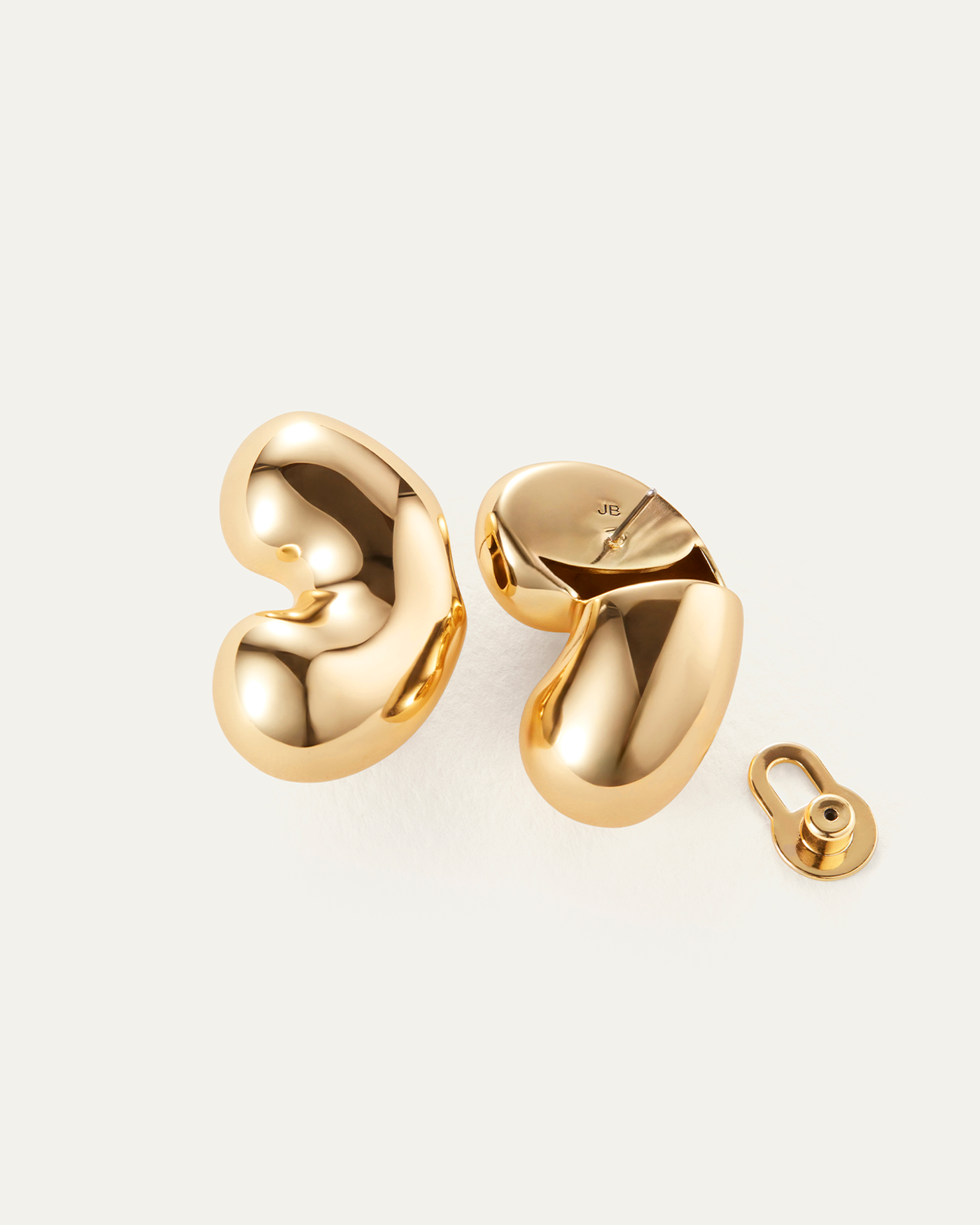 Jenny Bird Canada Gold Statement Eliza Puffy Sculptural Earrings for Women