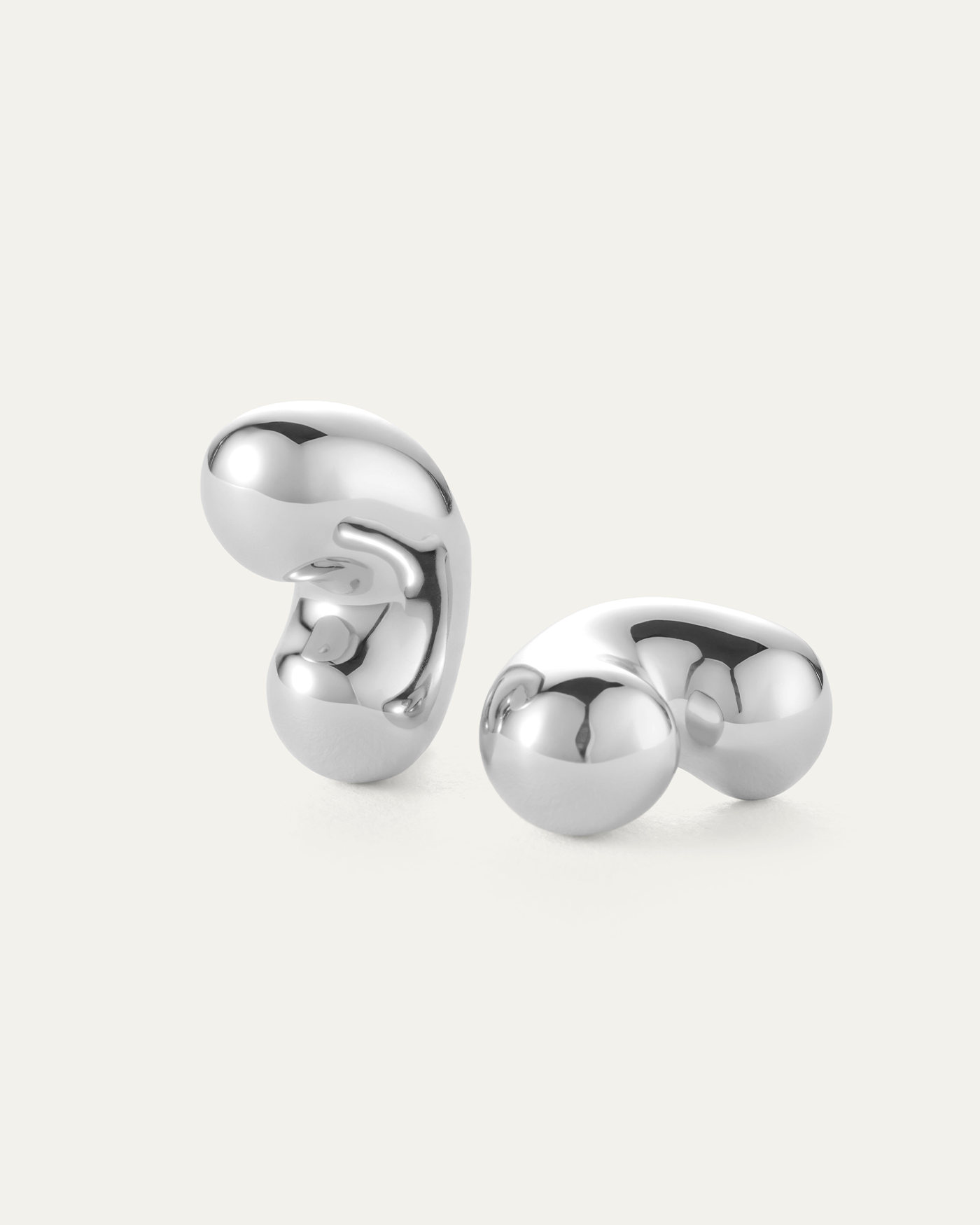 Jenny Bird Canada Eliza Puff Silver Statement Earrings for Women