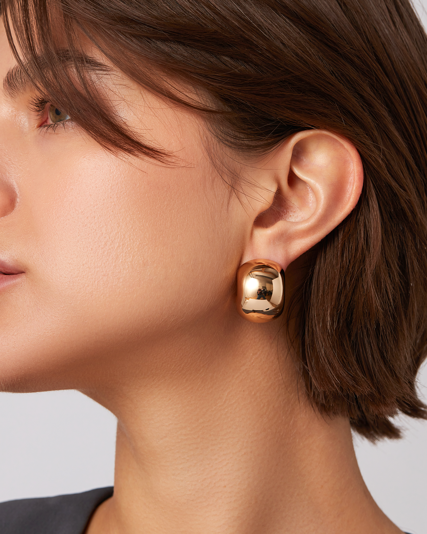 Jenny Bird Canada Gold Gemma Large Statement Hoop Earrings for Women