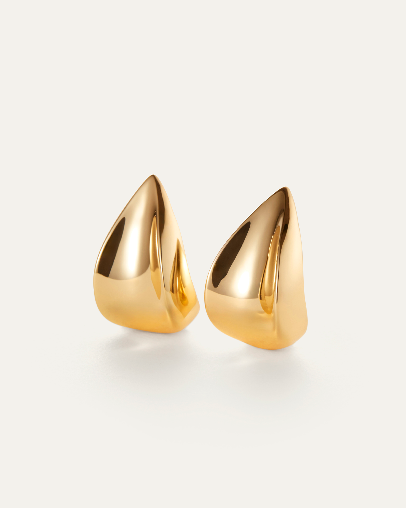 Margaux Puffs | Large Gold Teardrop Earrings | JENNY BIRD Canada
