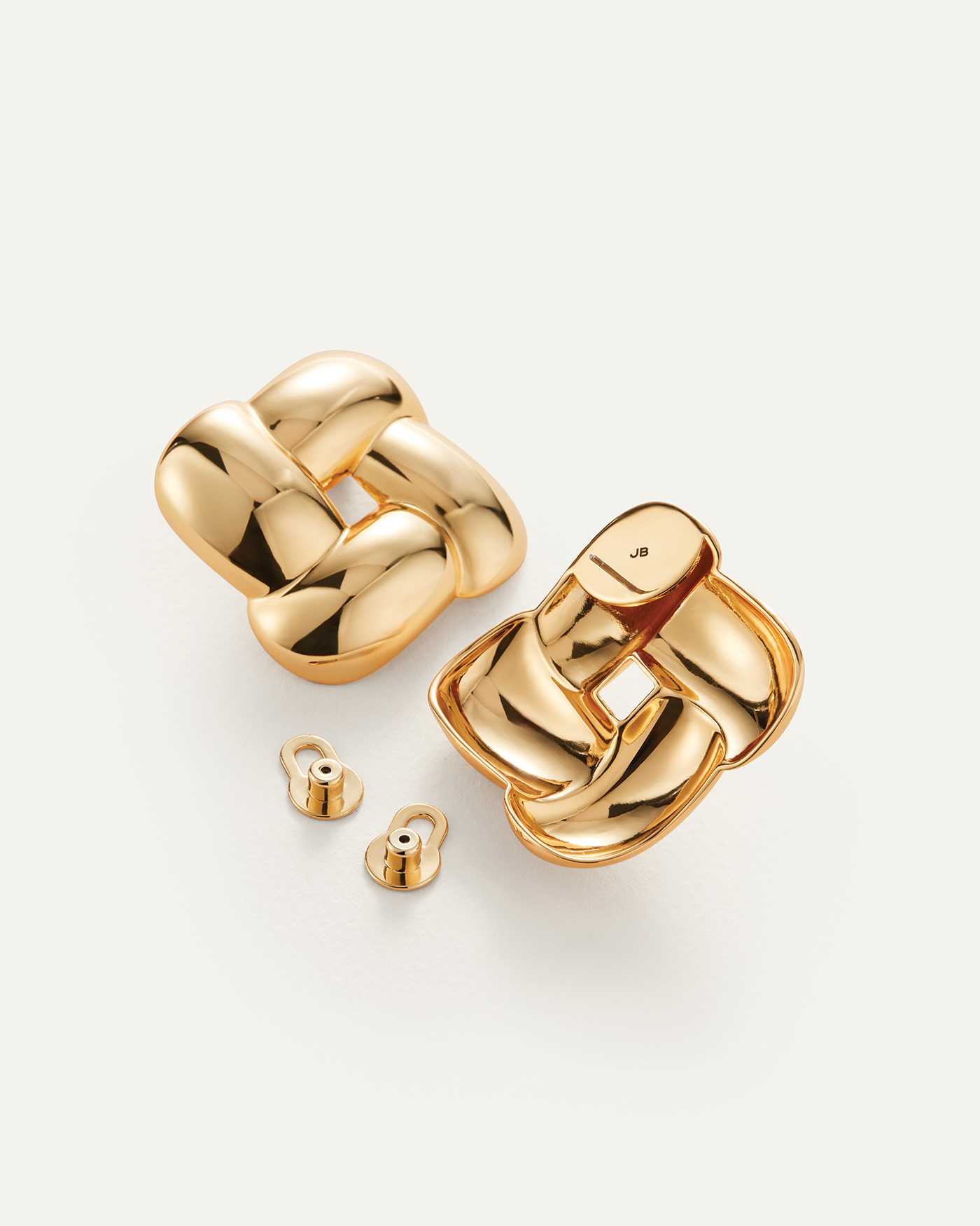 Mega Woven Square Earrings