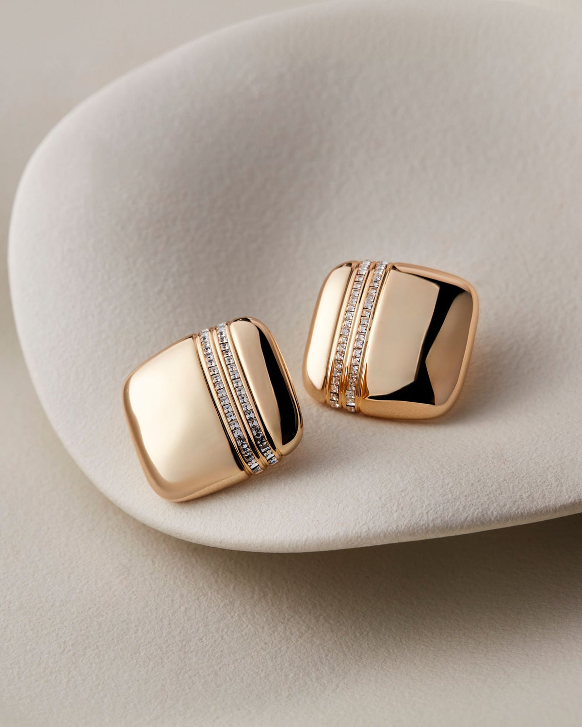 Boston Square Earrings