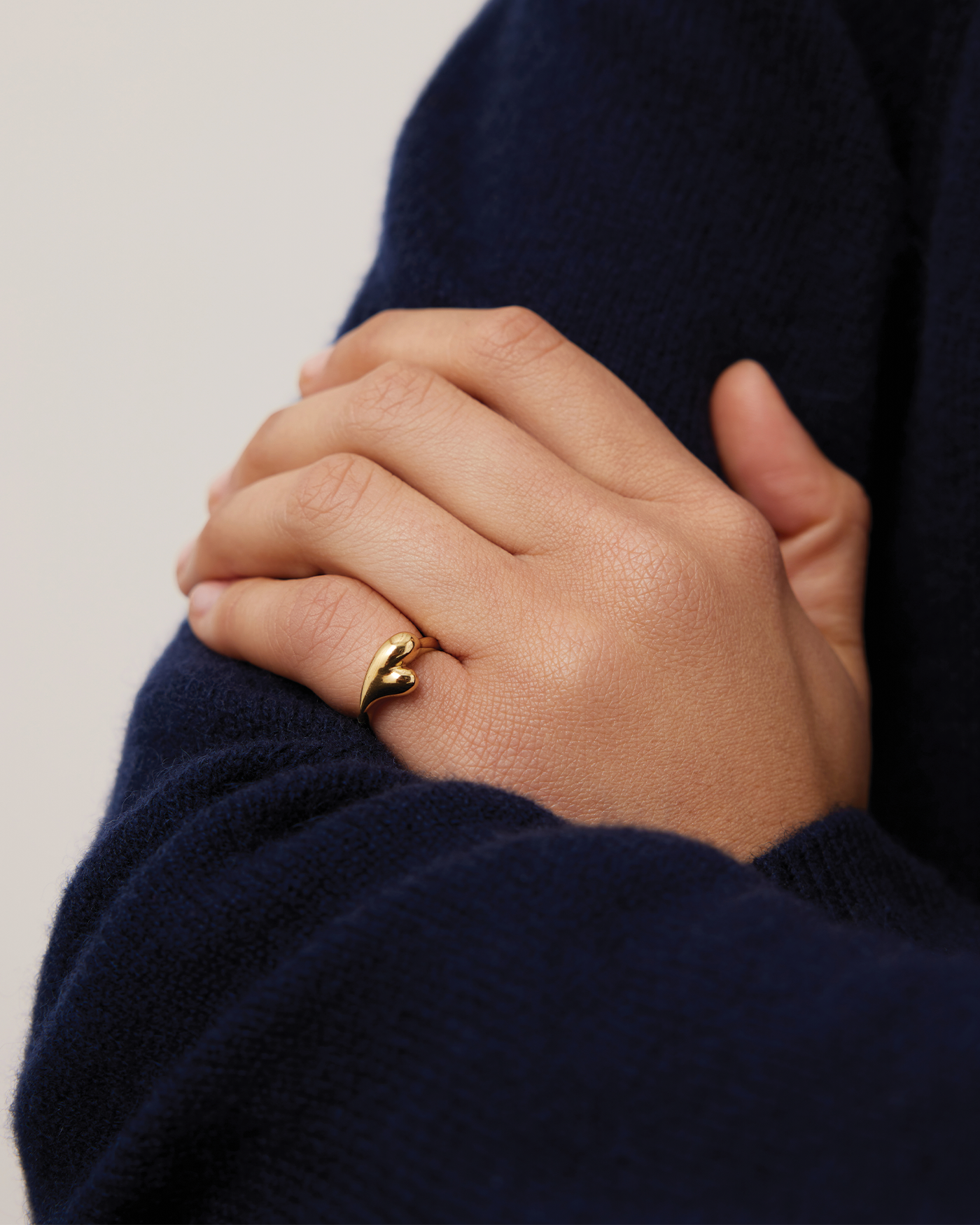 Puffy Heart Signet Ring