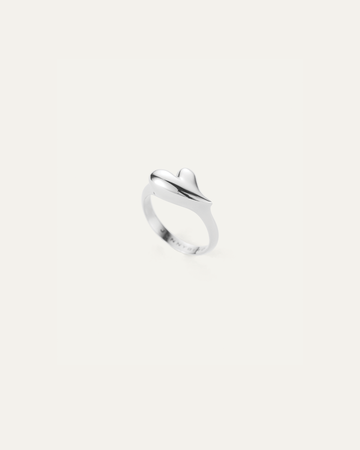 Puffy Heart Signet Ring