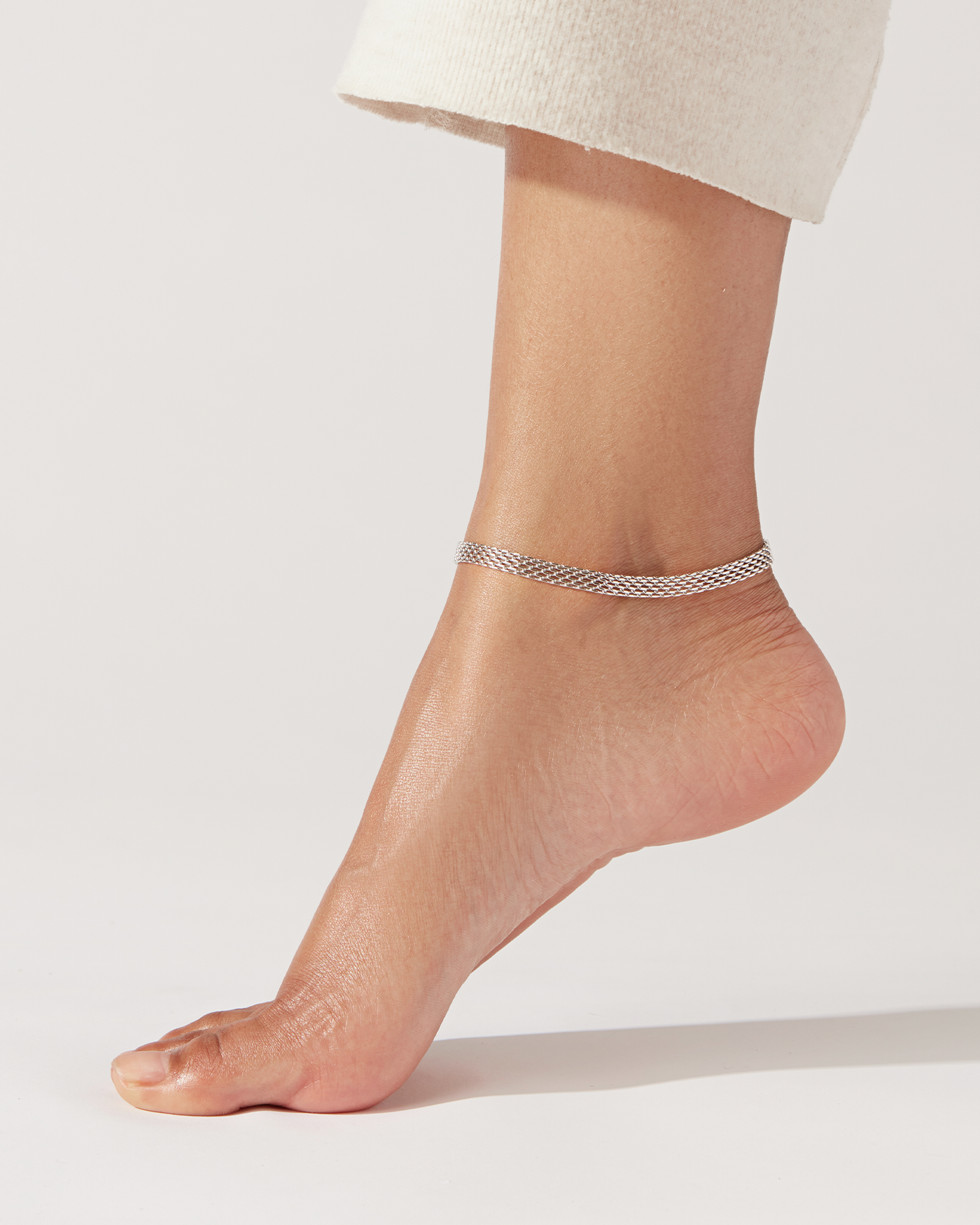 Jenny Bird Canada Blythe Silver Anklet Waterproof Silver Ankle Bracelet
