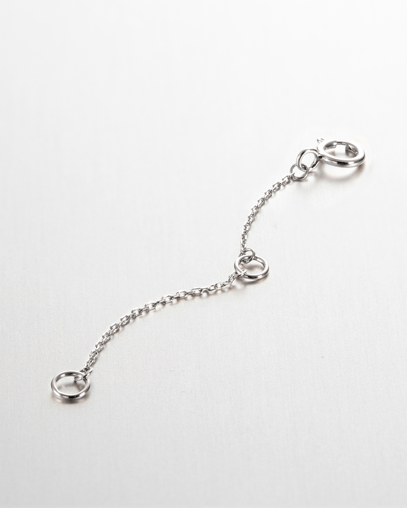 14K White Gold Extender Chain