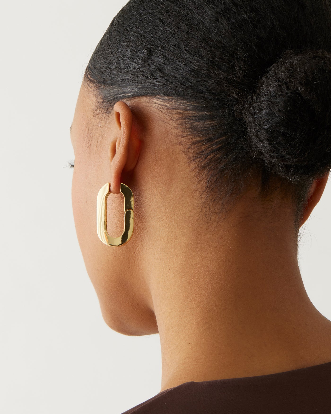 Jenny Bird Canada Mega U-Link Hinged Gold Waterproof Hoop Earrings For Women