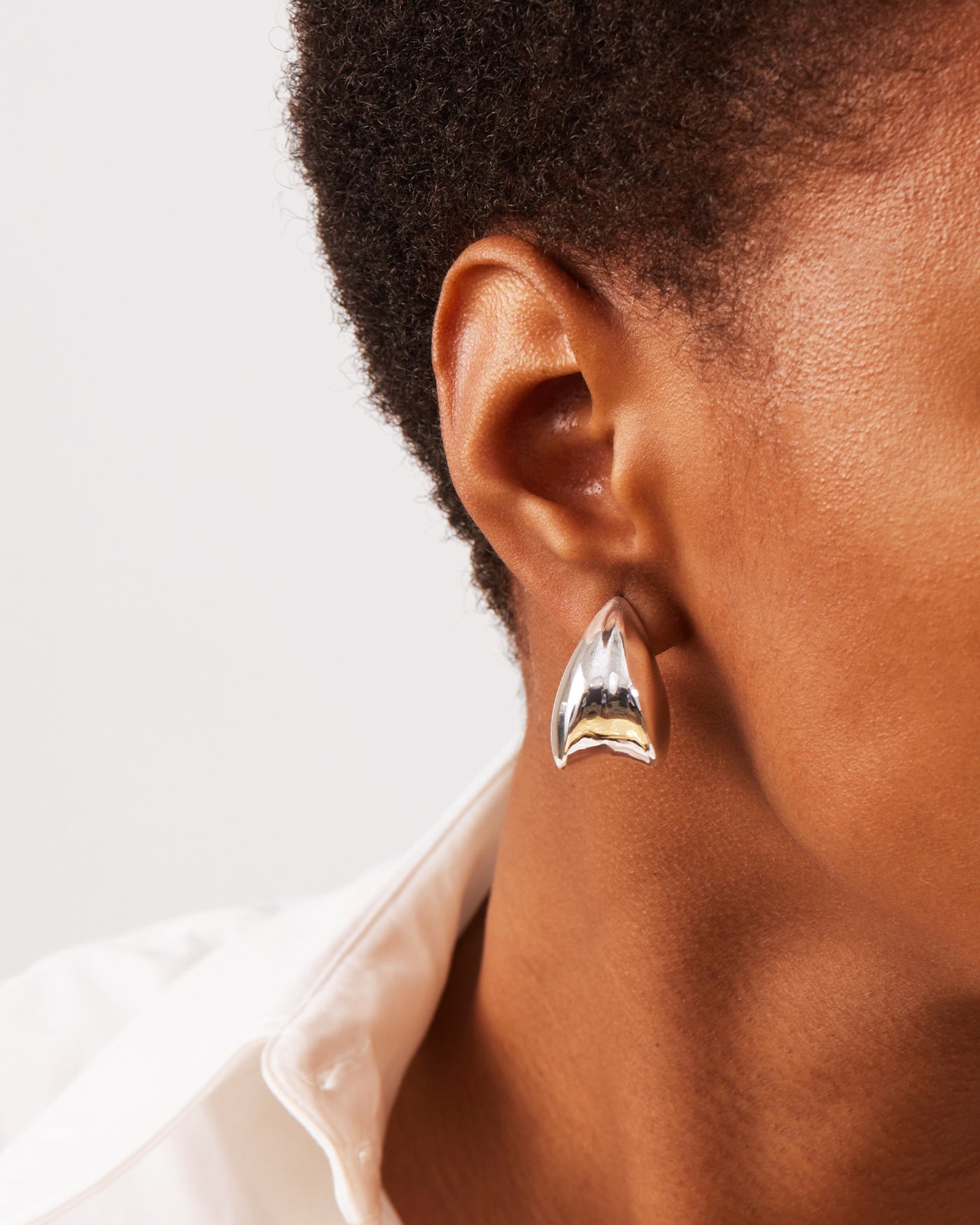 Jenny Bird Canada Nouveaux Puff Silver Statement Earrings For Women