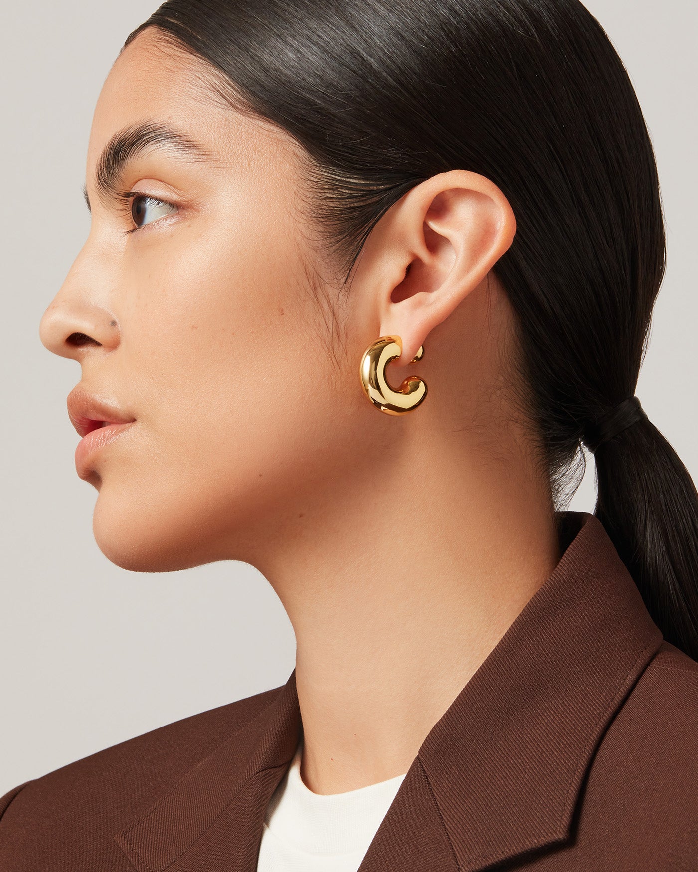 Jenny Bird Canada Tome Large Gold Hoop Earrings for Women