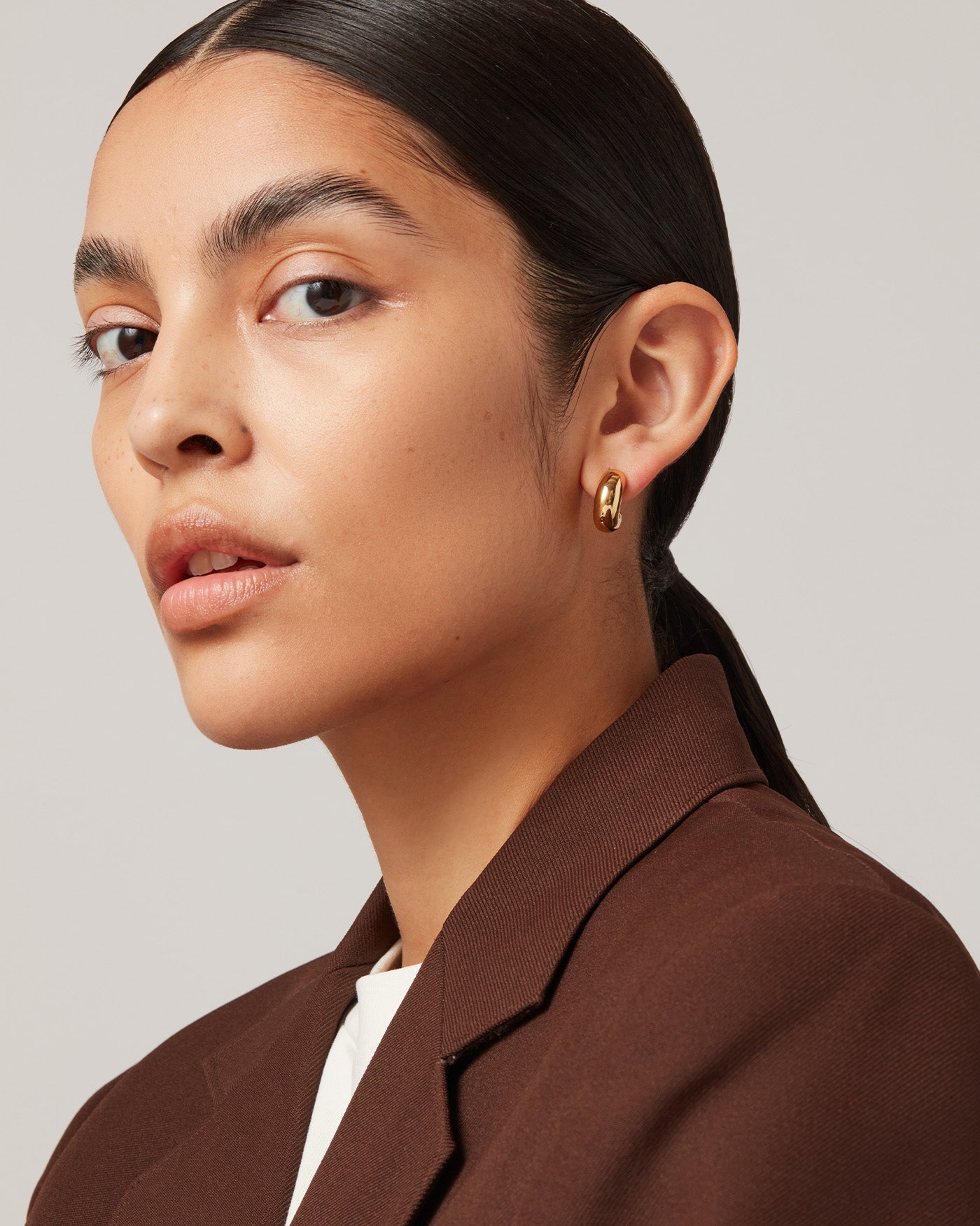 Jenny Bird Canada Tome Small Gold Hoop Earrings for Women