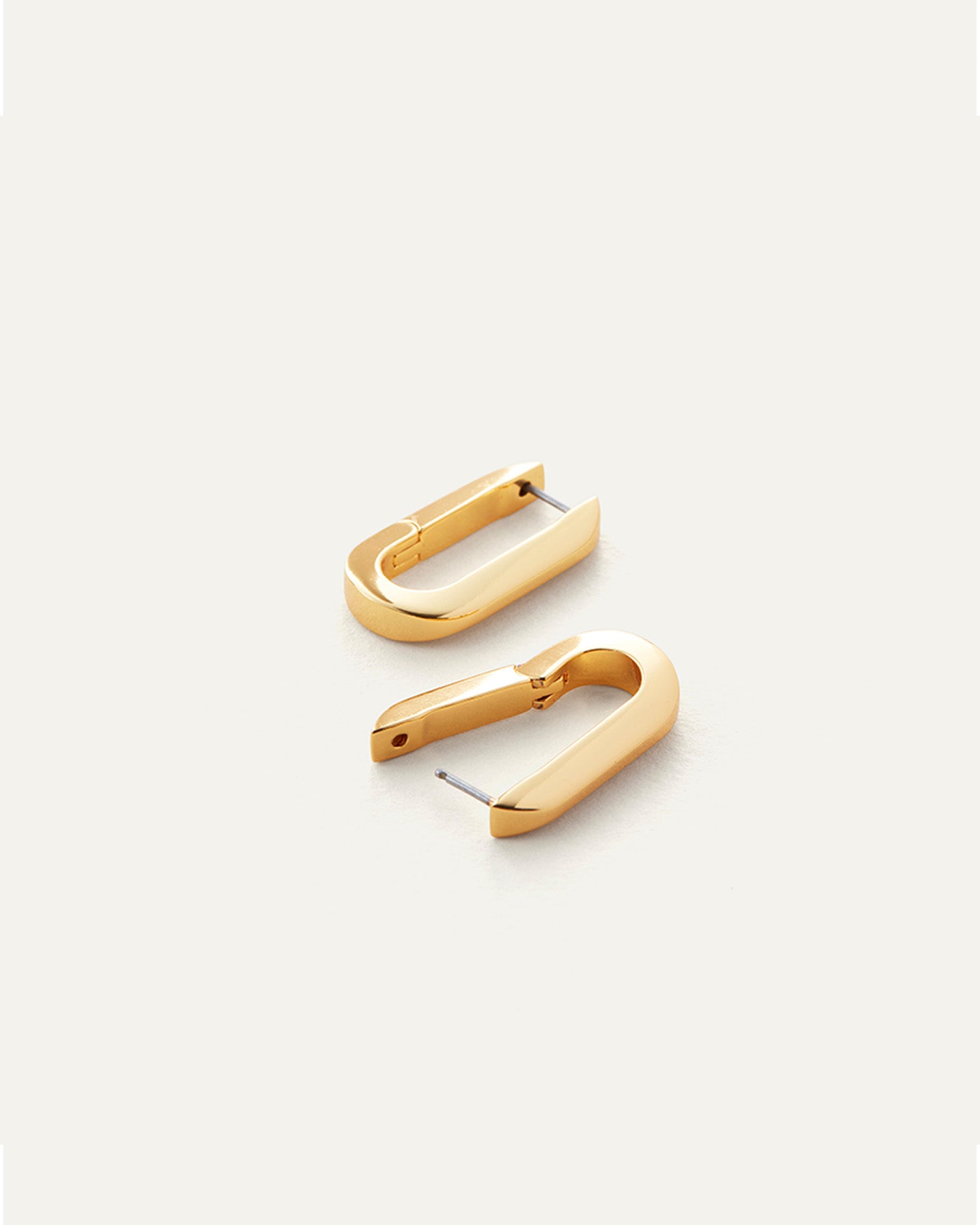 Jenny Bird Canada U-Link Hinged Gold Waterproof Hoop Earrings For Women