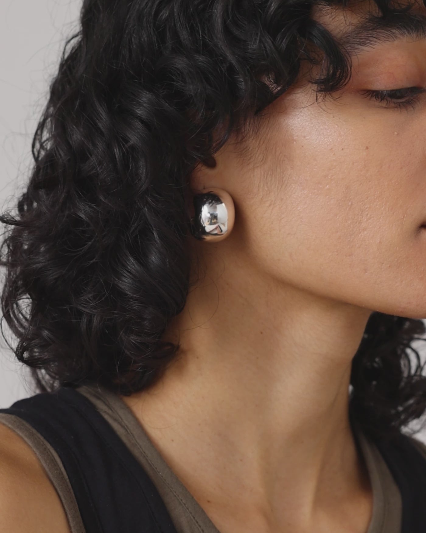 Jenny Bird Canada Silver Gemma Large Statement Hoop Earrings for Women
