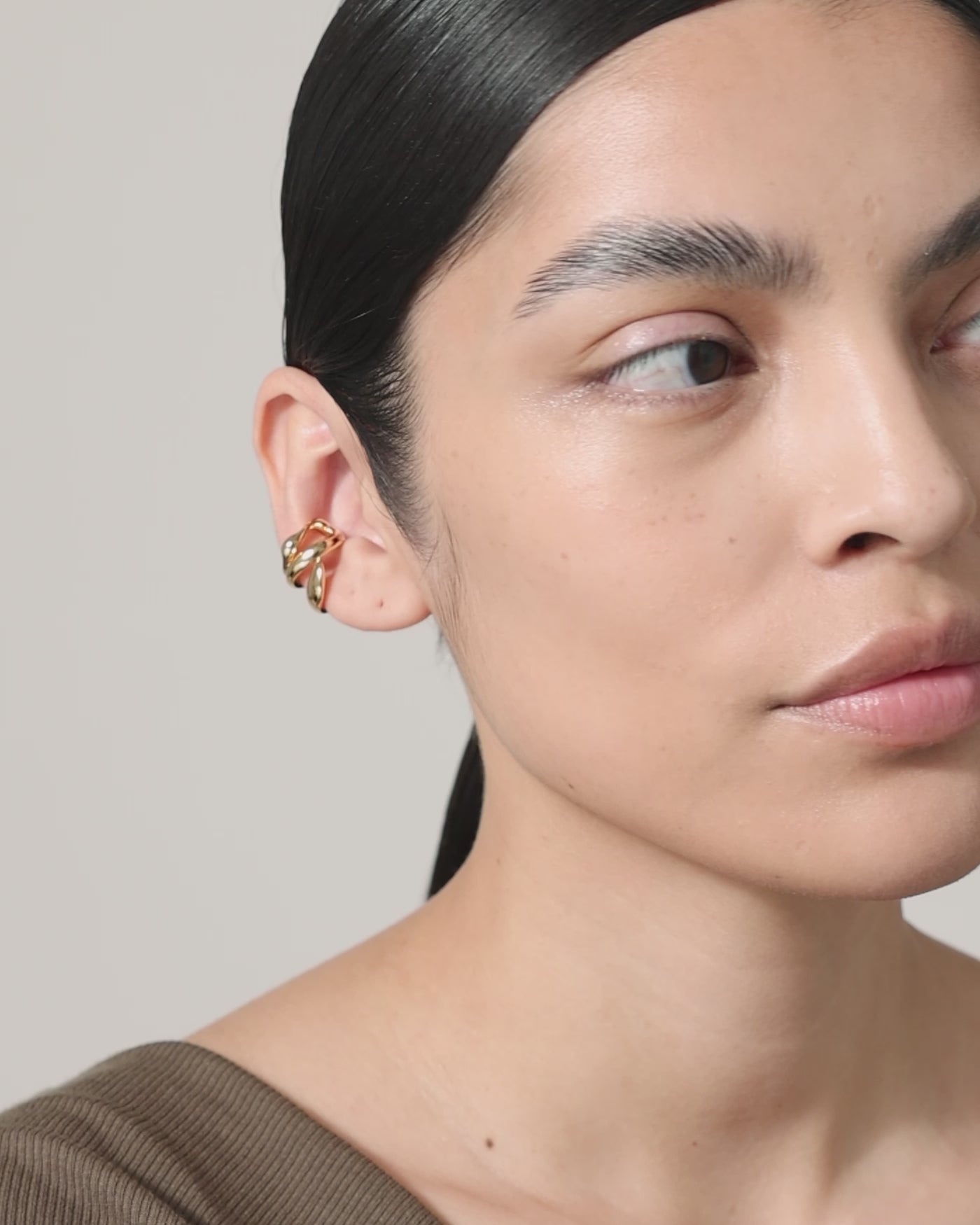 Jenny Bird Canada Colette Gold Ear Cuff Earring for Women