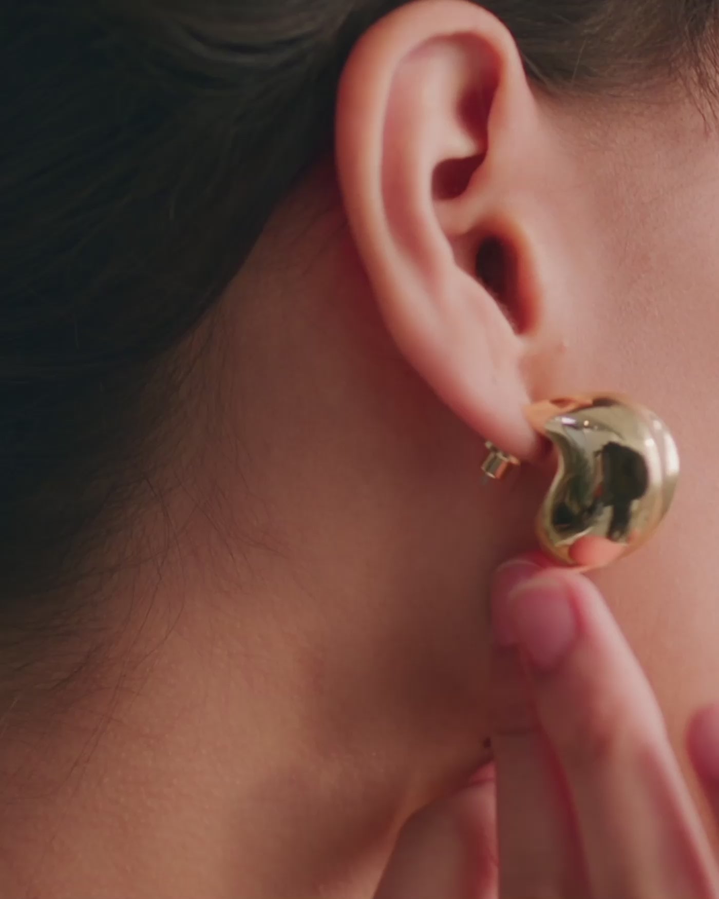 Jenny Bird Canada Nouveaux Puff Gold Statement Earrings For Women