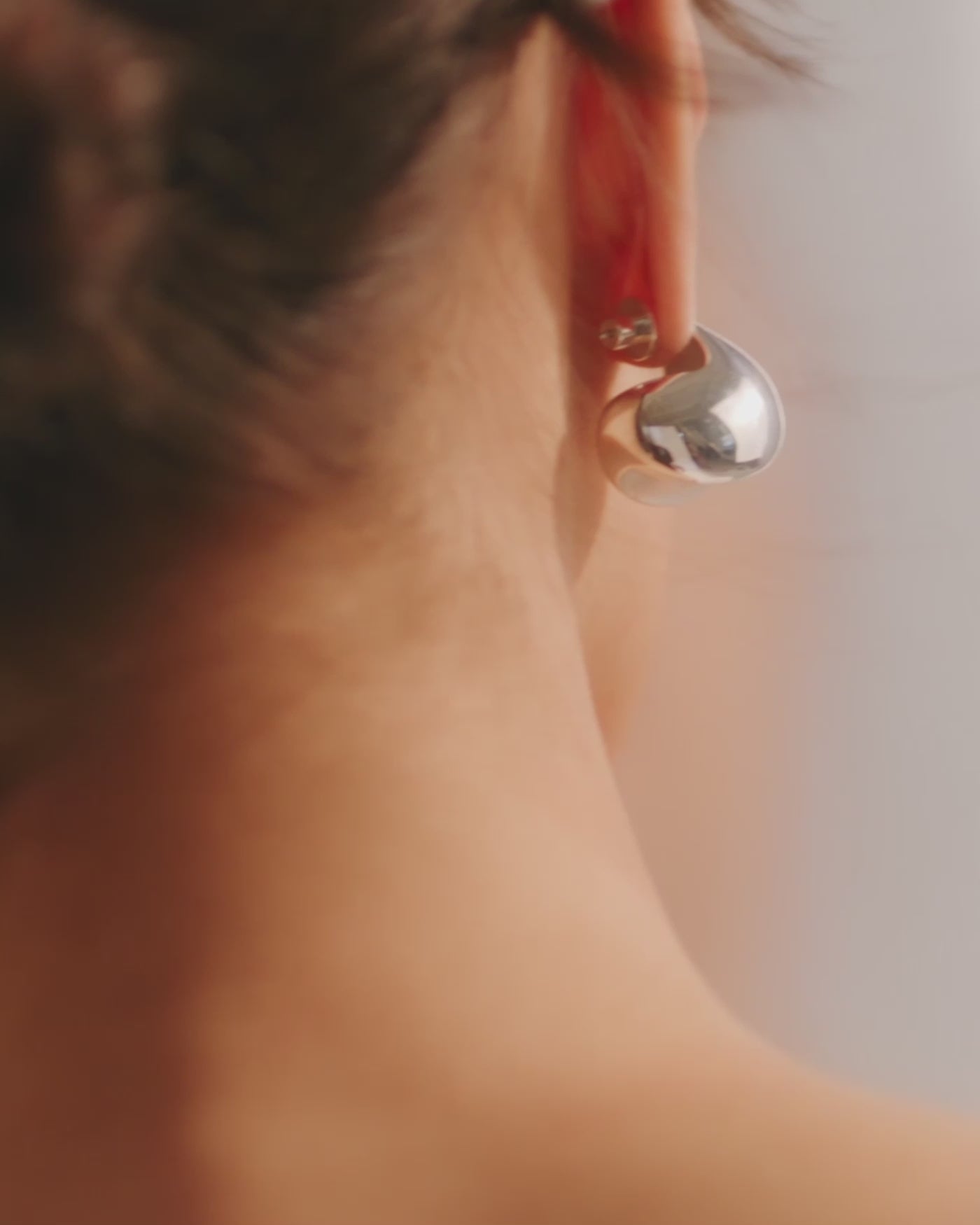 Jenny Bird Canada Nouveaux Puff Silver Statement Earrings For Women