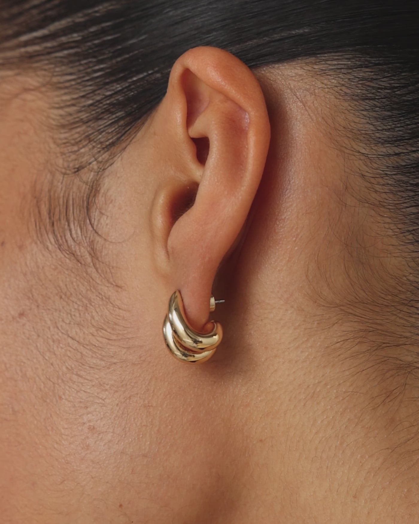 Jenny Bird Canada Mini Florence Gold Huggie Hoop Earrings For Women