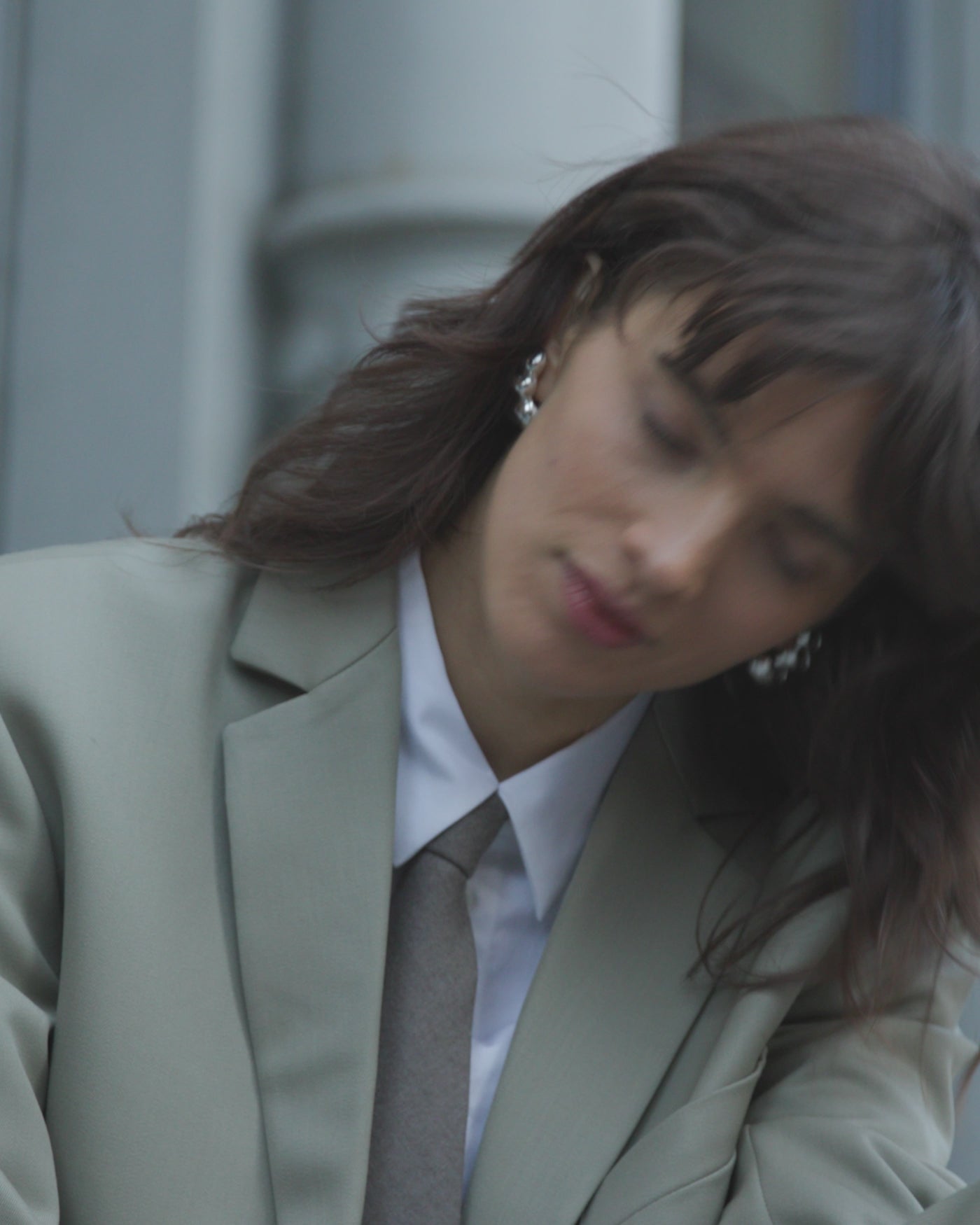 Jenny Bird Canada Non-Stop Silver Statement Earrings For Women