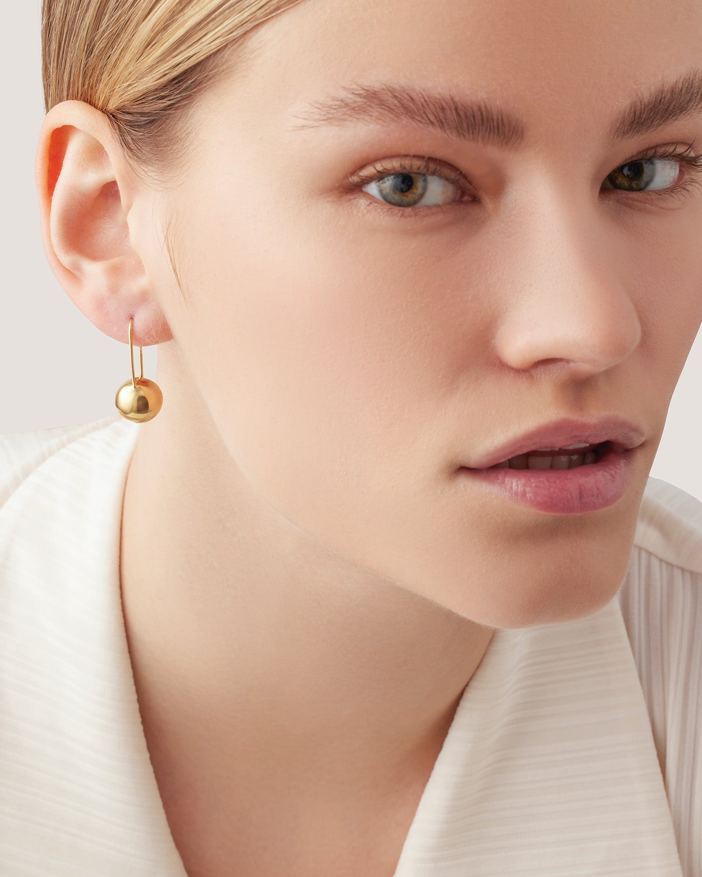Jenny Bird Canada Celeste Gold Hinged Drop Earrings For Women