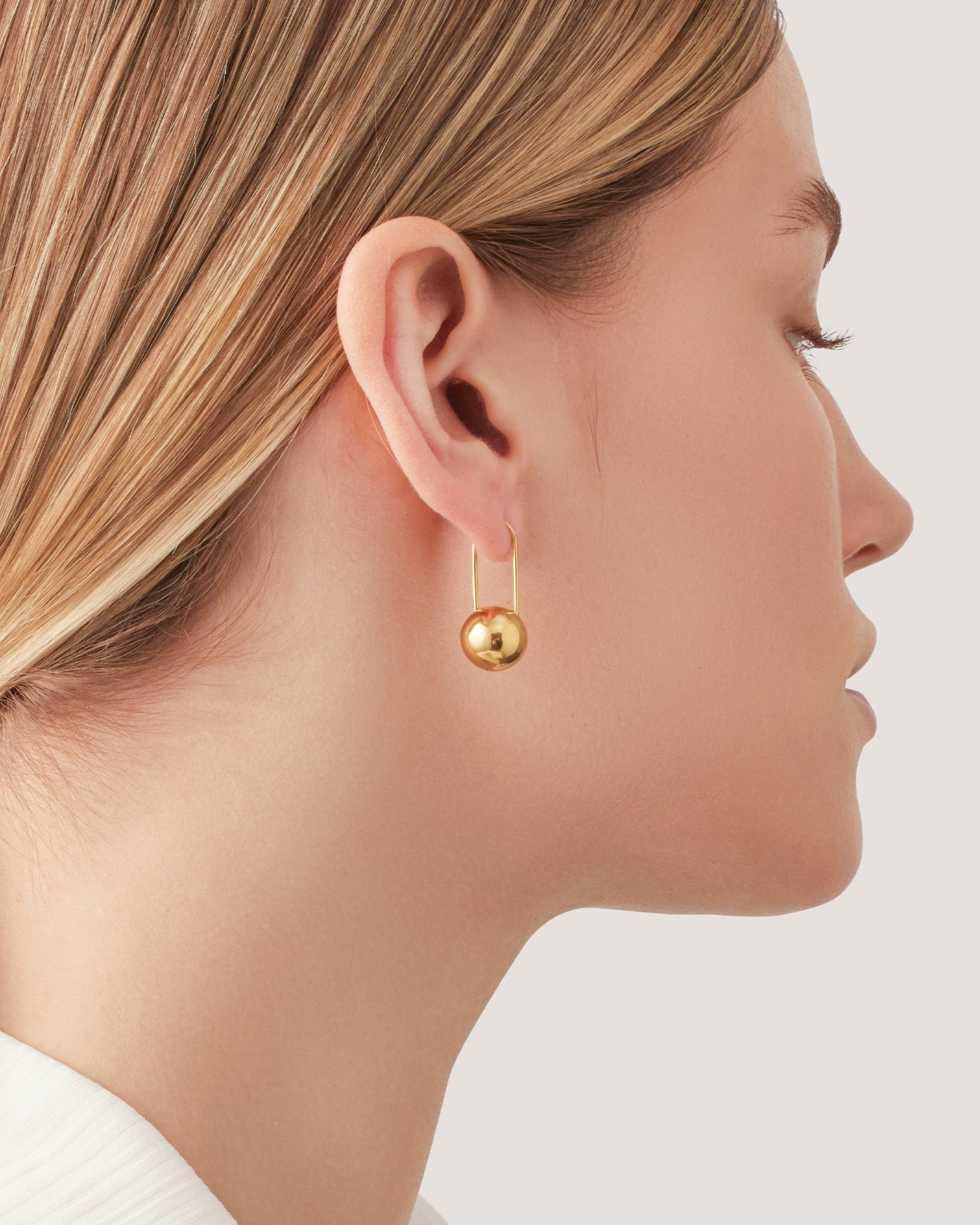 Jenny Bird Canada Celeste Gold Hinged Drop Earrings For Women