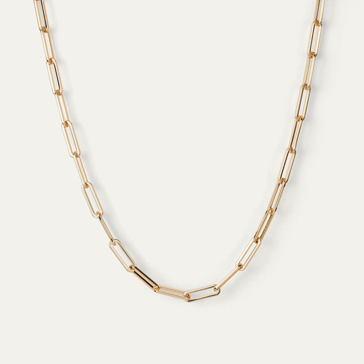 Andi Slim Chain Gold Paperclip Chain Necklace JENNY BIRD Canada