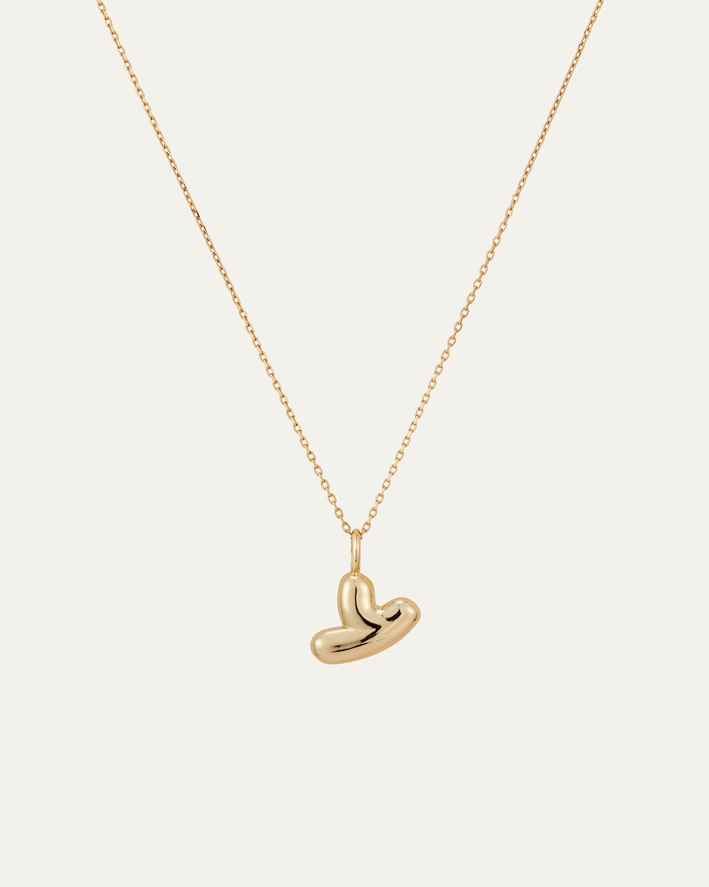 14K Gold Bubble Letter Necklace - Y