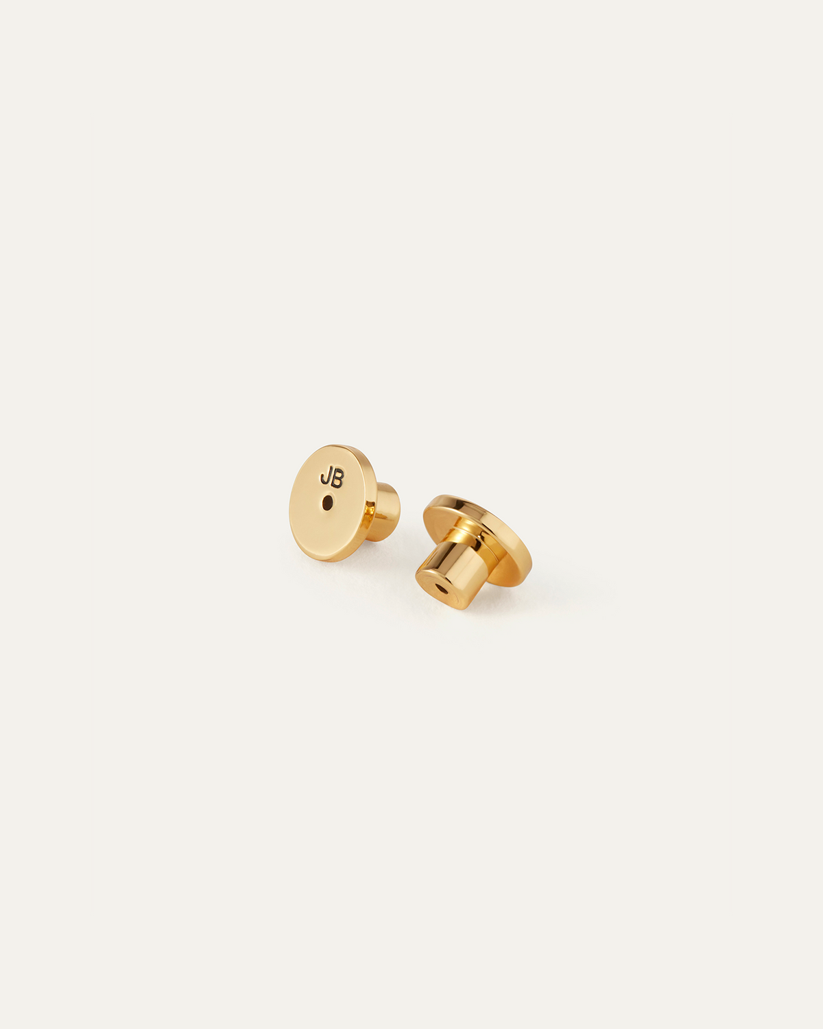Gold Flat Disc Earring Backs | Secure Earring Backs | JENNY BIRD Canada