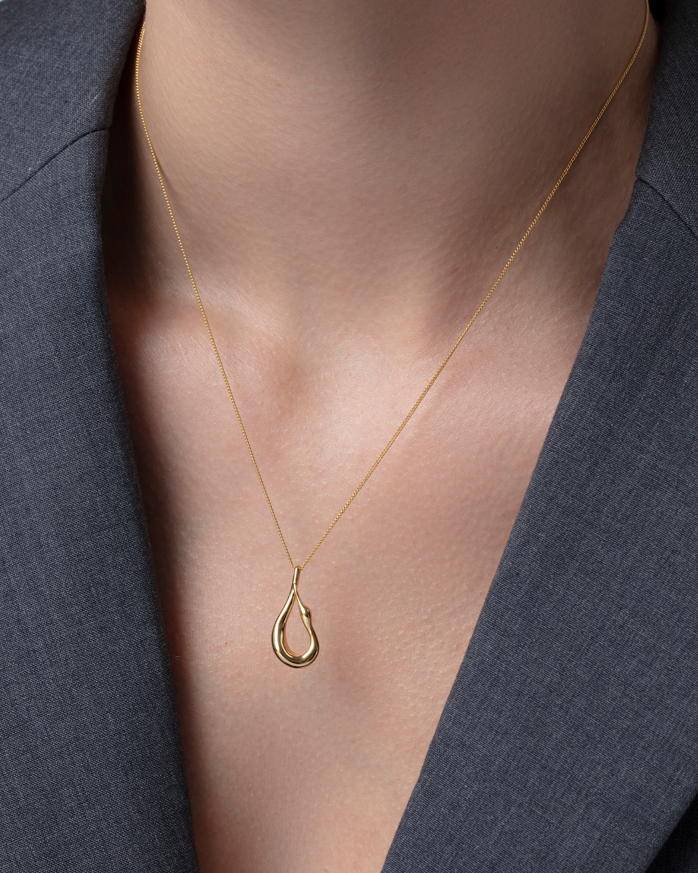 Mini Egret Pendant Necklace