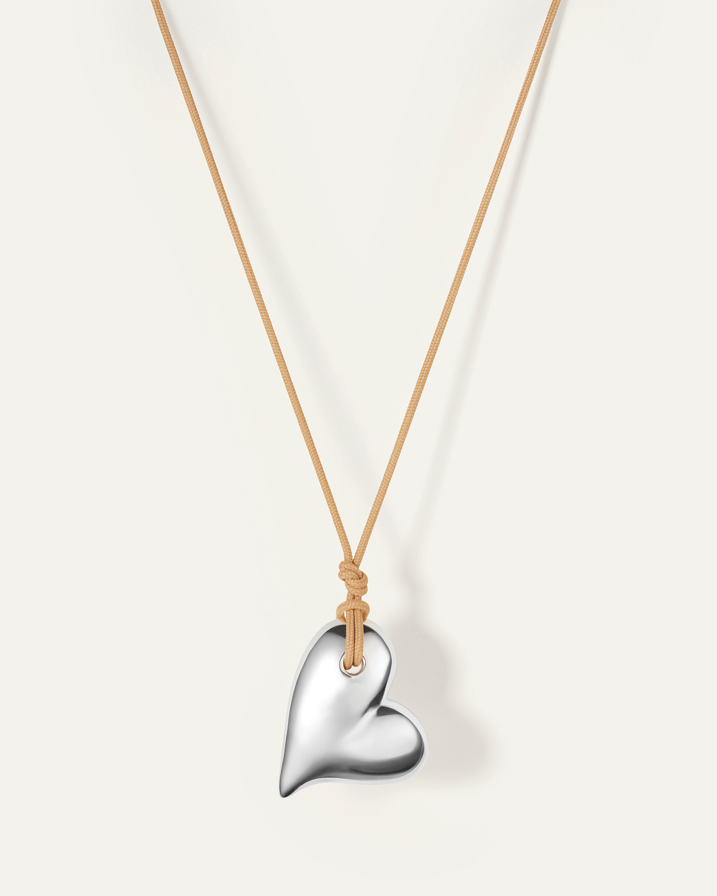 Mega Art Heart on a String Necklace