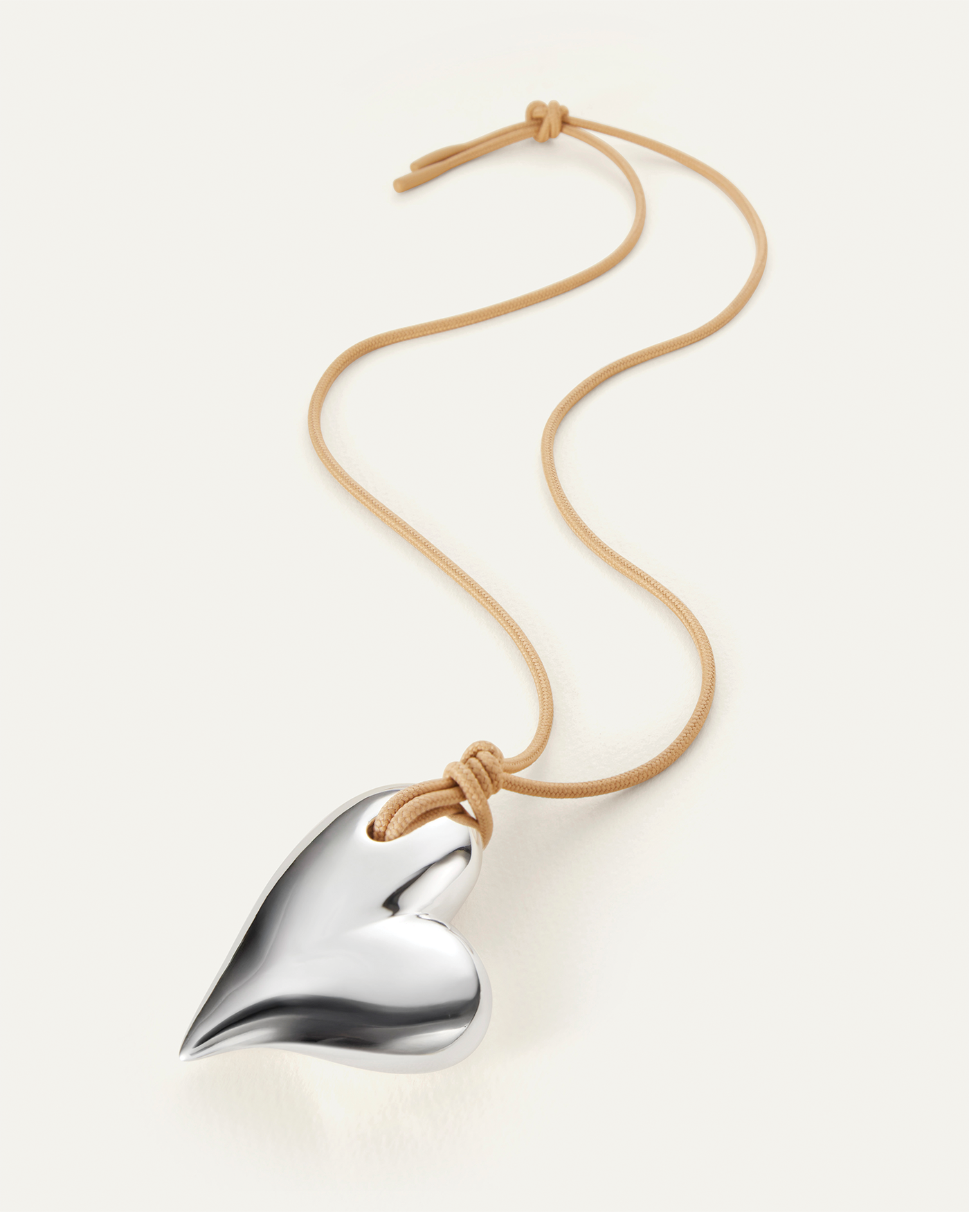 Mega Art Heart on a String Necklace