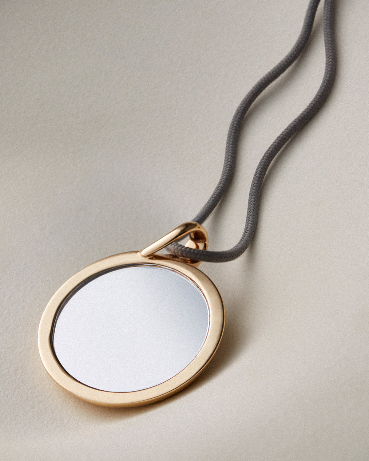 Nico Mirror Pendant Rope Necklace