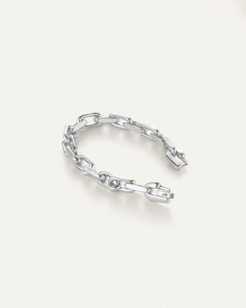 Loire Chunky Chain Link Bracelet | Silver | JENNY BIRD Canada